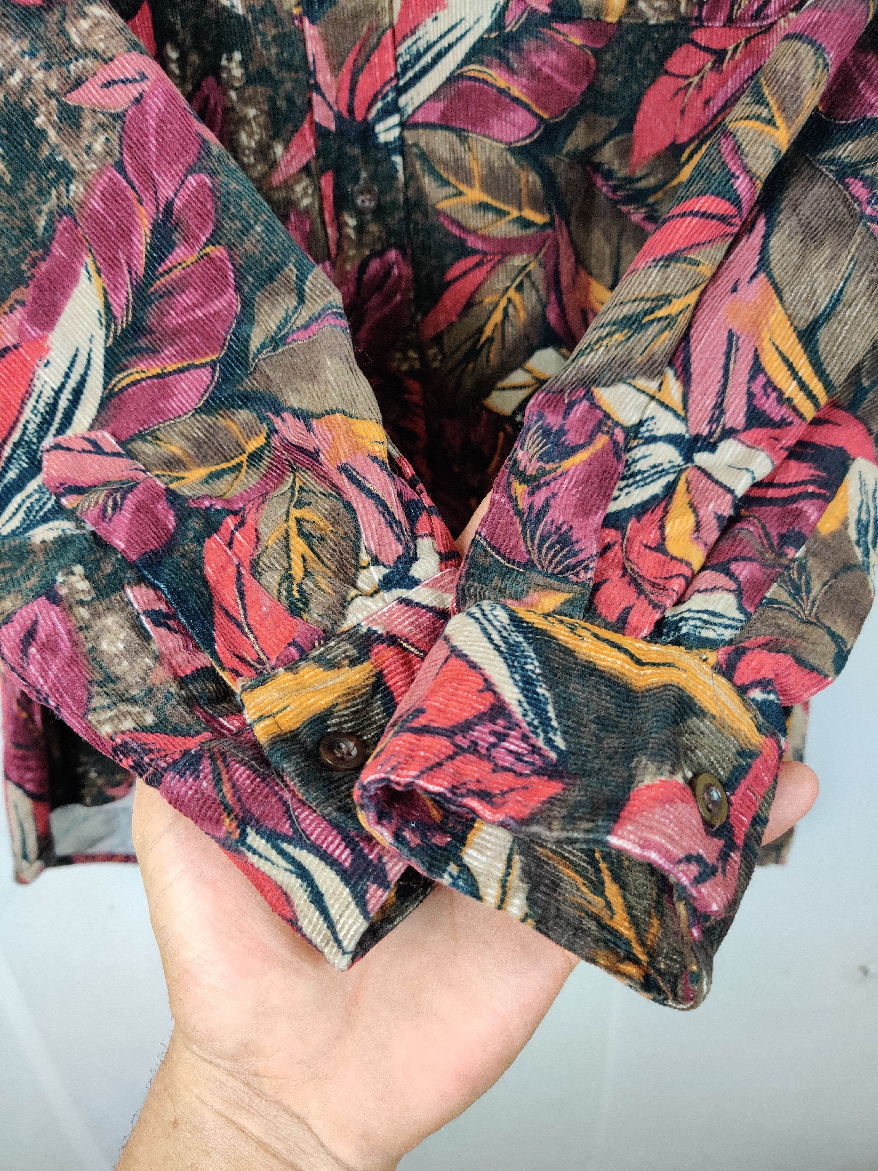 Flannel × Japanese Brand Vintage Flannel Floral Motif Shirt Button Up Size US L / EU 52-54 / 3 - 6 Thumbnail
