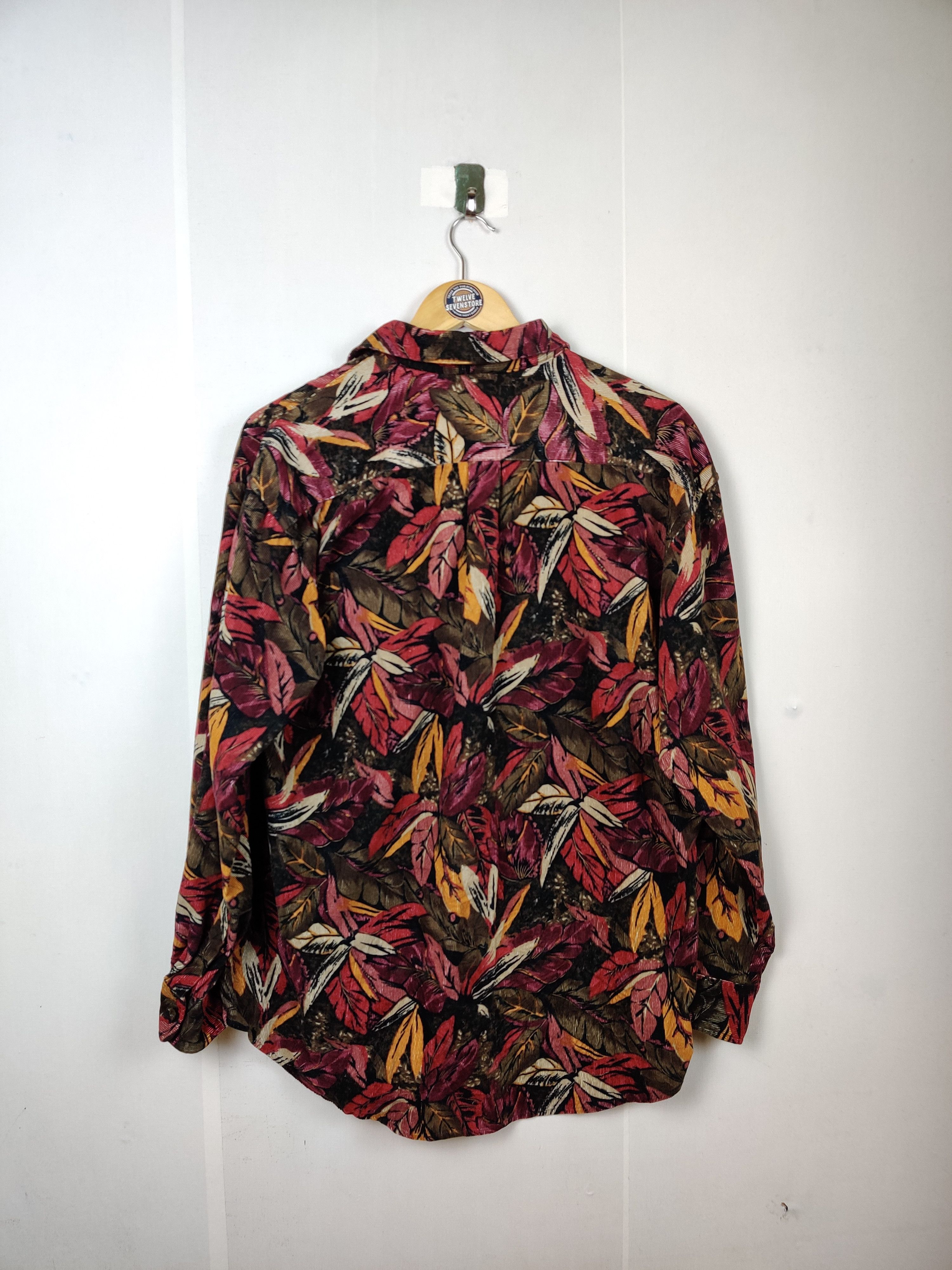 Flannel × Japanese Brand Vintage Flannel Floral Motif Shirt Button Up Size US L / EU 52-54 / 3 - 10 Thumbnail