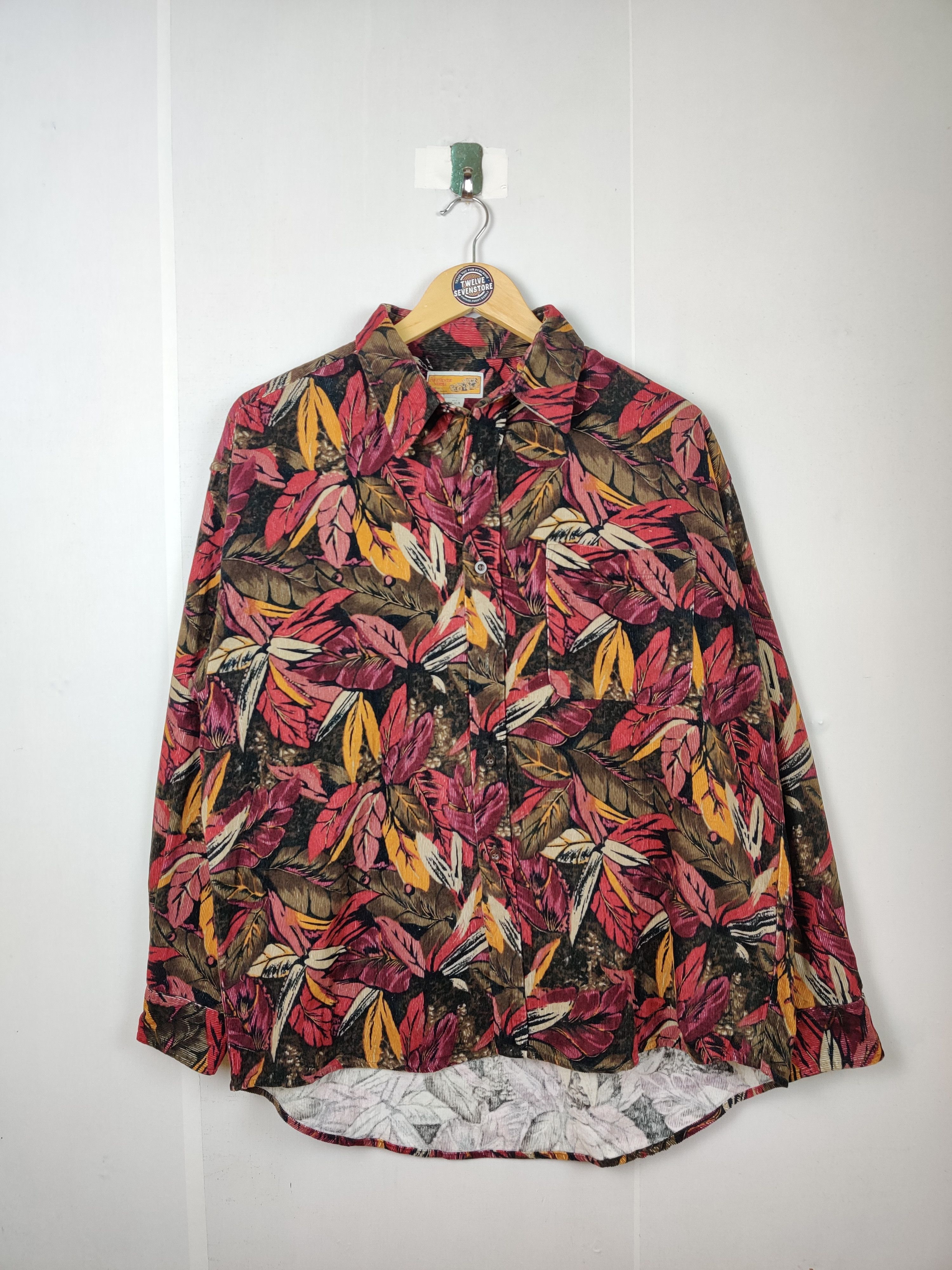 Flannel × Japanese Brand Vintage Flannel Floral Motif Shirt Button Up Size US L / EU 52-54 / 3 - 1 Thumbnail