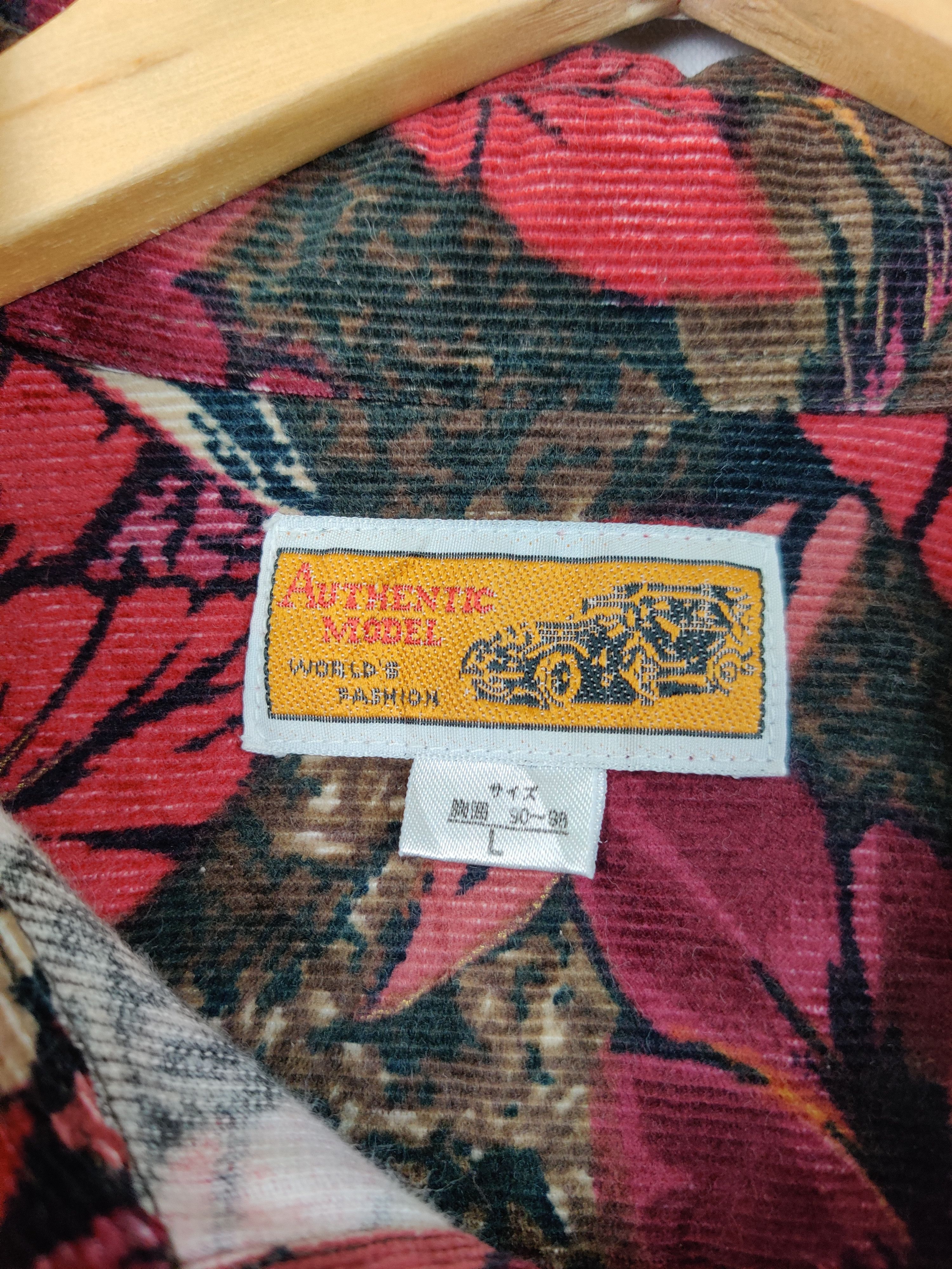 Flannel × Japanese Brand Vintage Flannel Floral Motif Shirt Button Up Size US L / EU 52-54 / 3 - 8 Thumbnail