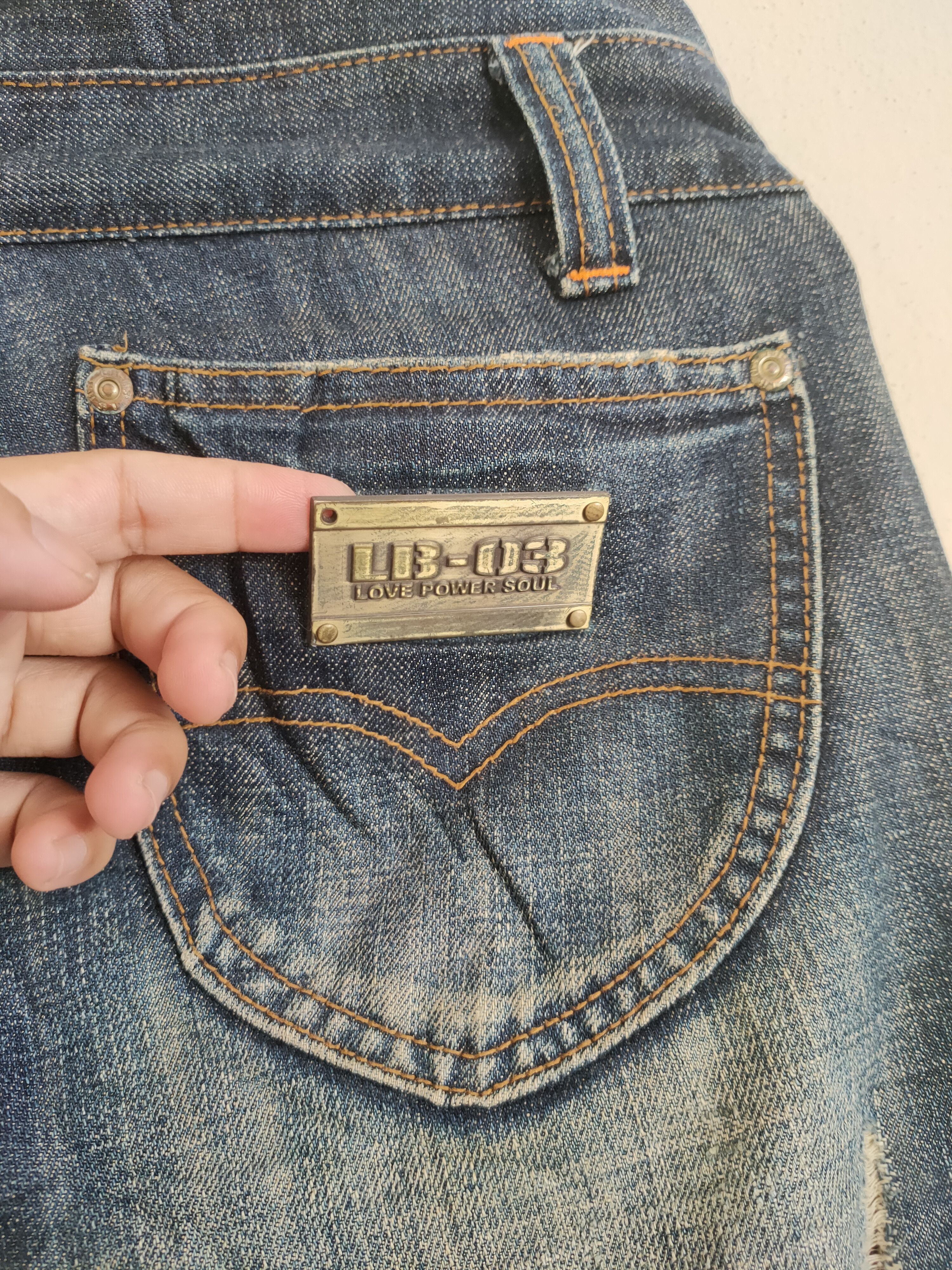 Japanese Brand × Vintage Vintage LB-03 Distressed Denim Size US 32 / EU 48 - 10 Thumbnail
