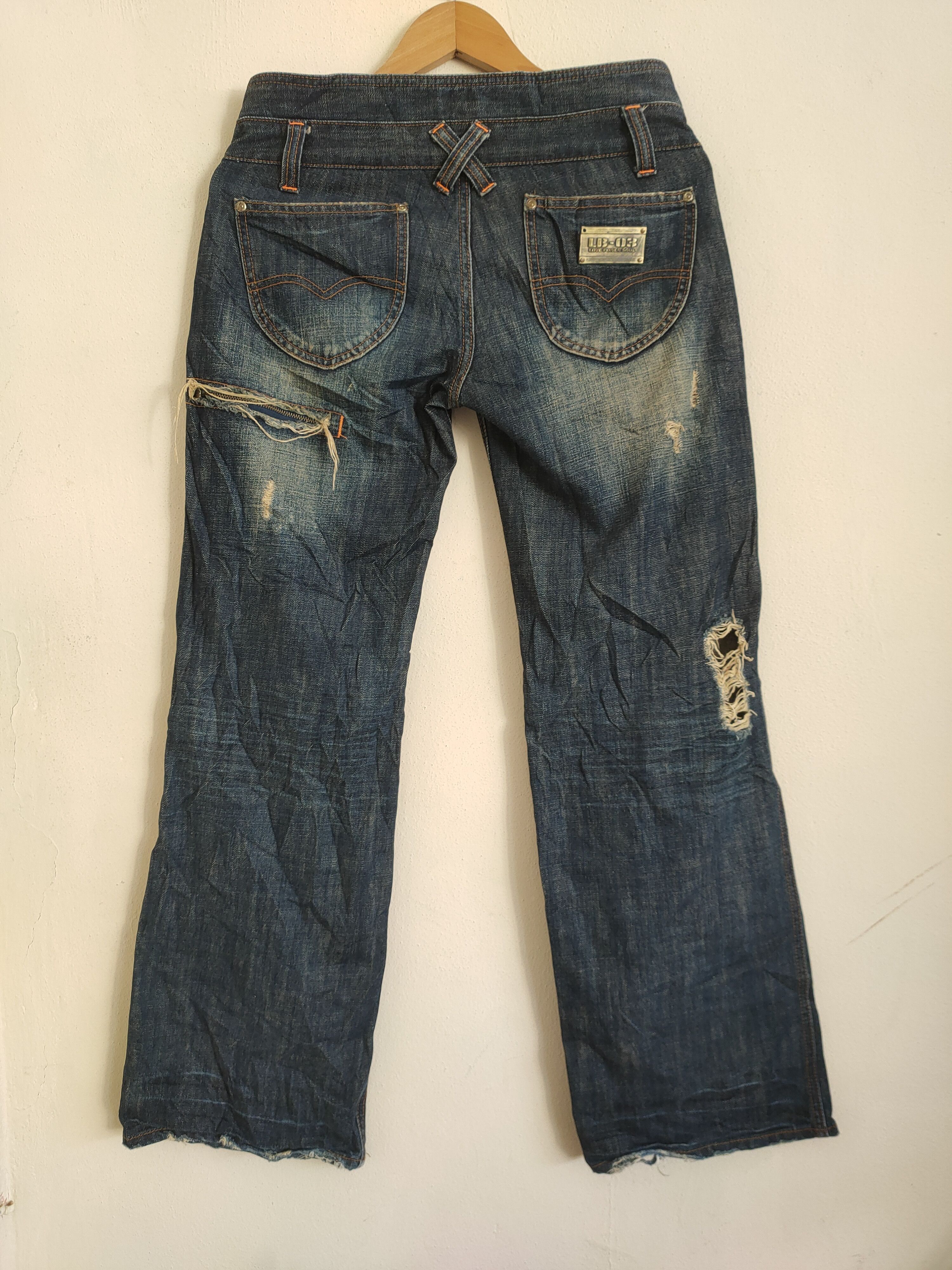 Japanese Brand × Vintage Vintage LB-03 Distressed Denim Size US 32 / EU 48 - 2 Thumbnail