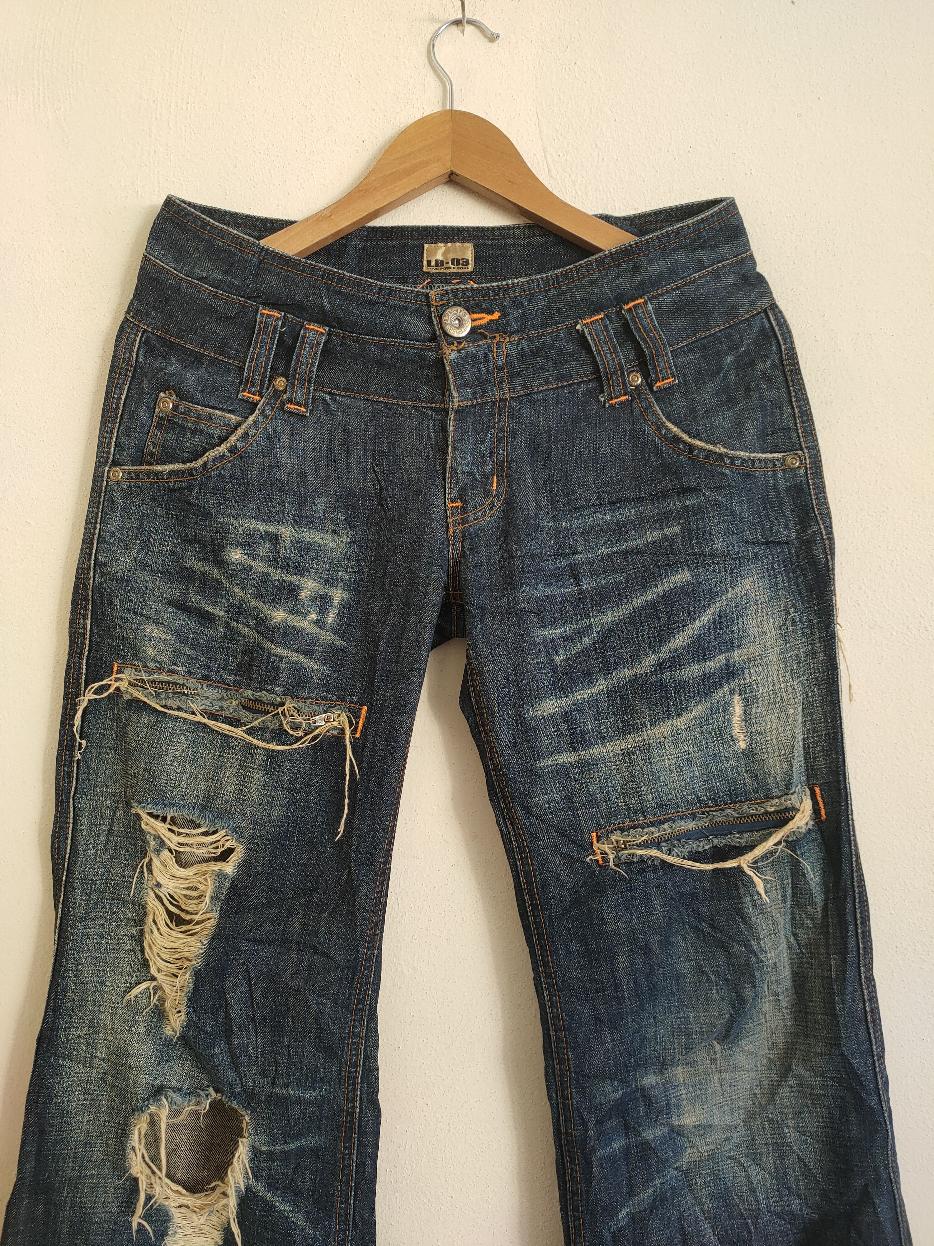 Japanese Brand × Vintage Vintage LB-03 Distressed Denim Size US 32 / EU 48 - 3 Thumbnail
