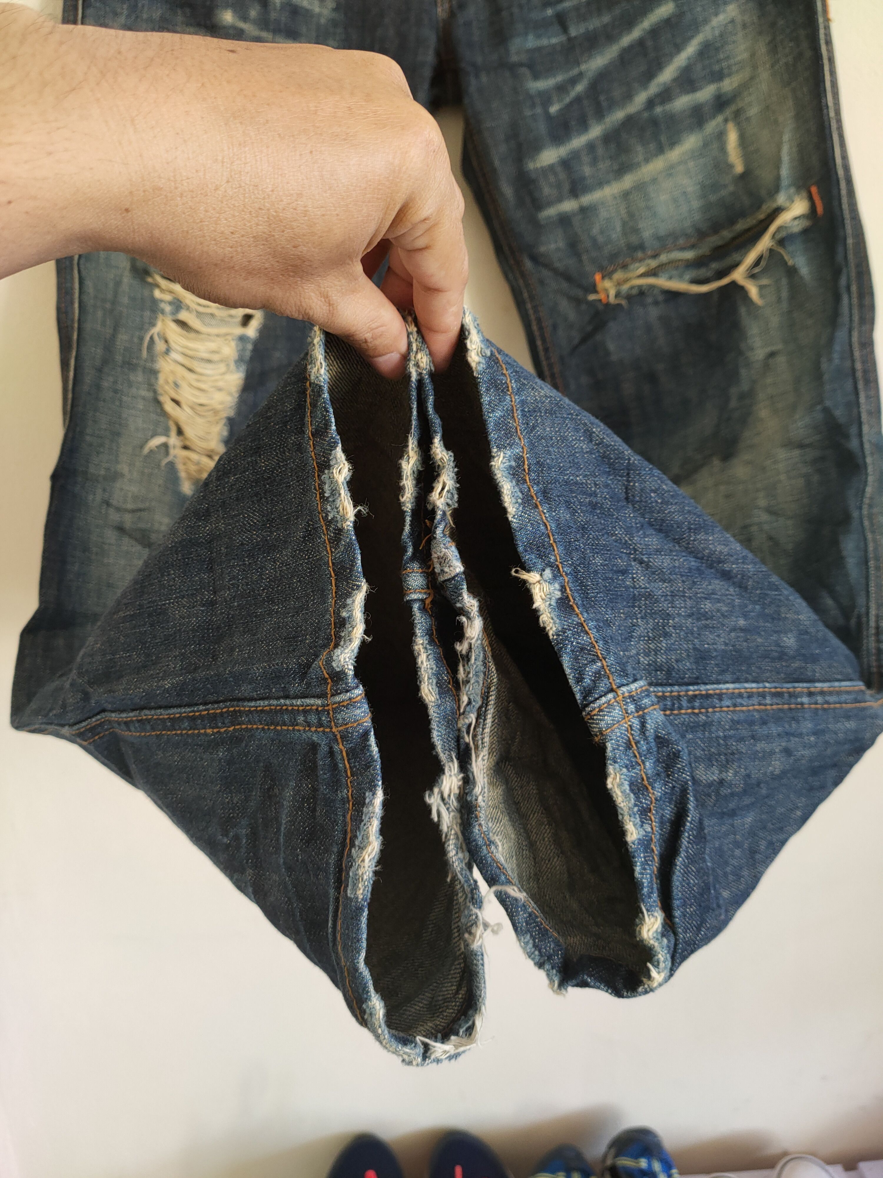 Japanese Brand × Vintage Vintage LB-03 Distressed Denim Size US 32 / EU 48 - 11 Thumbnail