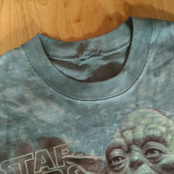 Liquid Blue × Star Wars × Vintage Vintage Liquid Blue Yoda Star Wars Tie Dye T-Shirt Size US L / EU 52-54 / 3 - 4 Thumbnail