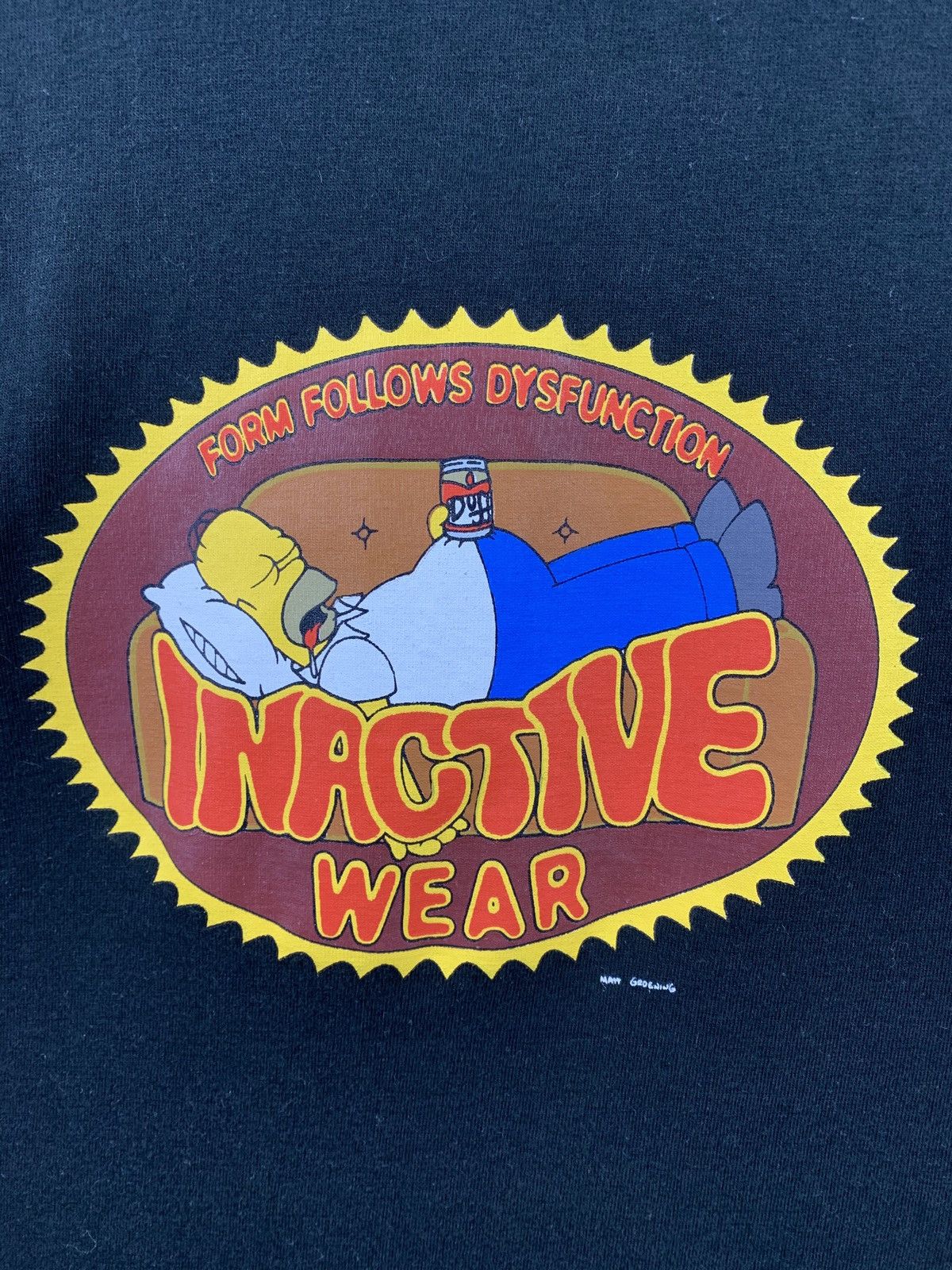 The Simpsons × Vintage 2002 Vintage The Simpsons Homer Inactive Wear T-Shirt Size US L / EU 52-54 / 3 - 6 Thumbnail