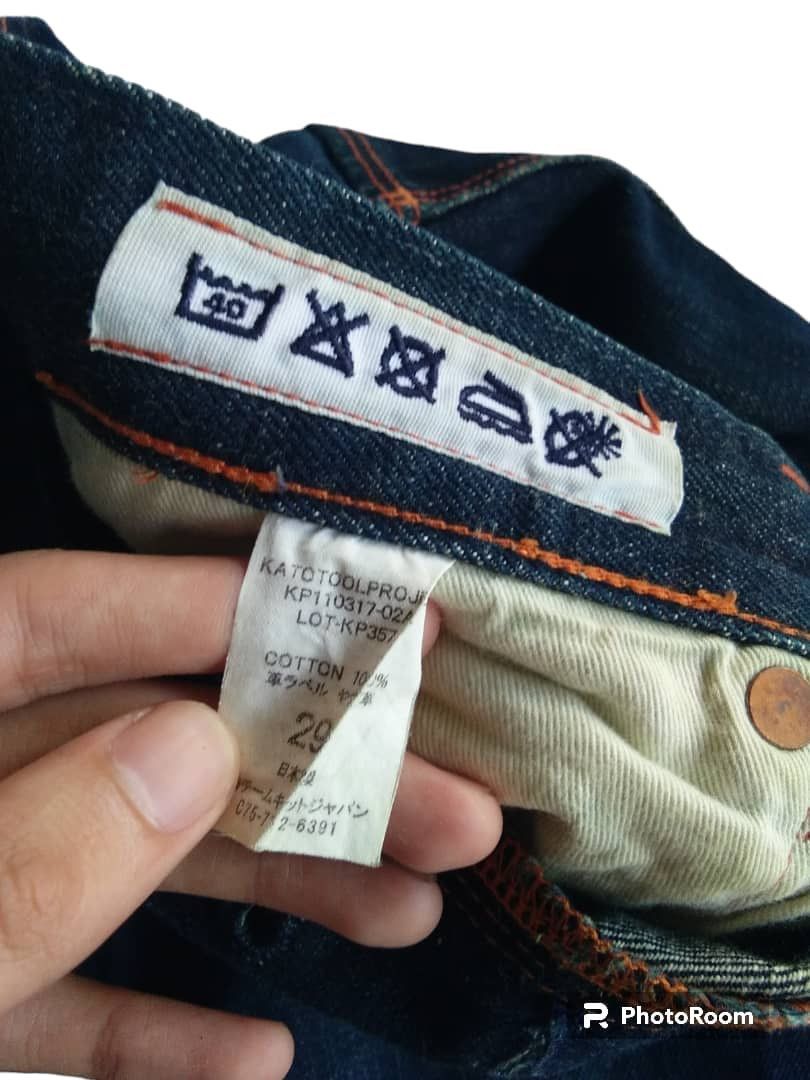 Japanese Brand × Kapital × Vintage Kato Tool Project Nice Design Selvedge Denim Size US 29 - 12 Thumbnail