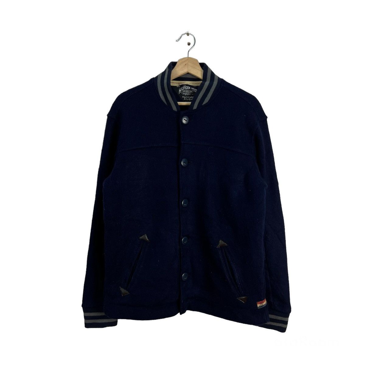 Japanese Brand VINTAGE VARSITY JACKET TOMMY HILFIGER RARE DESIGN Size US S / EU 44-46 / 1 - 1 Thumbnail
