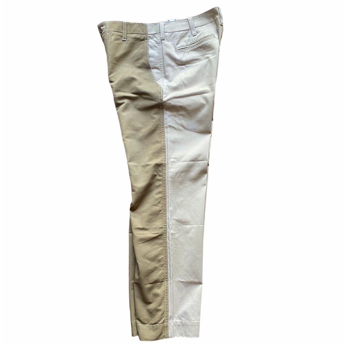 Pre-owned Comme Des Garcons X Comme Des Garcons Homme Cdgh 2009 Two Tone Pants In Beige
