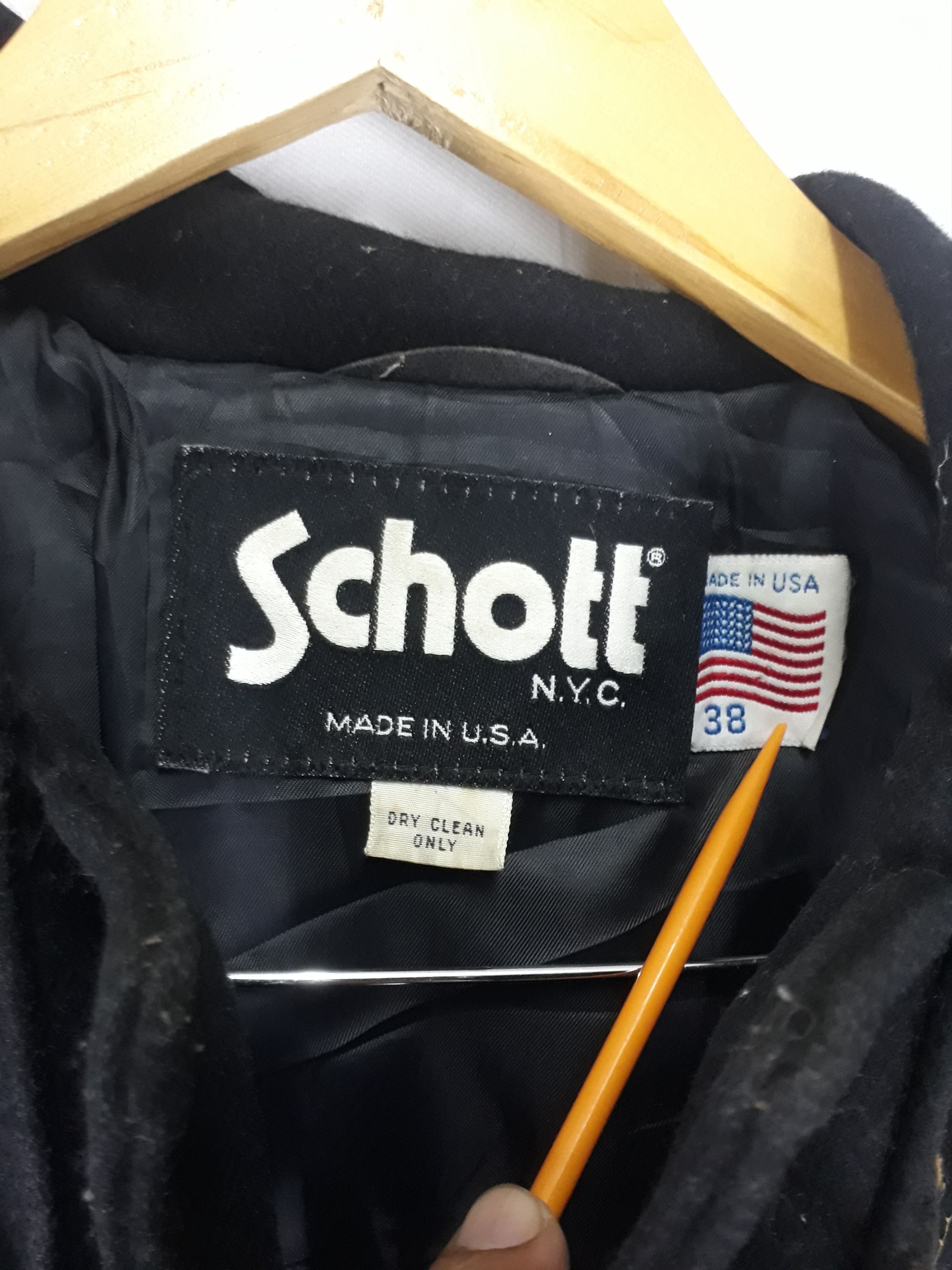 Schott Puffer Schott NYC 740 N Jacket Made in Usa With Hoodie Size US L / EU 52-54 / 3 - 6 Thumbnail