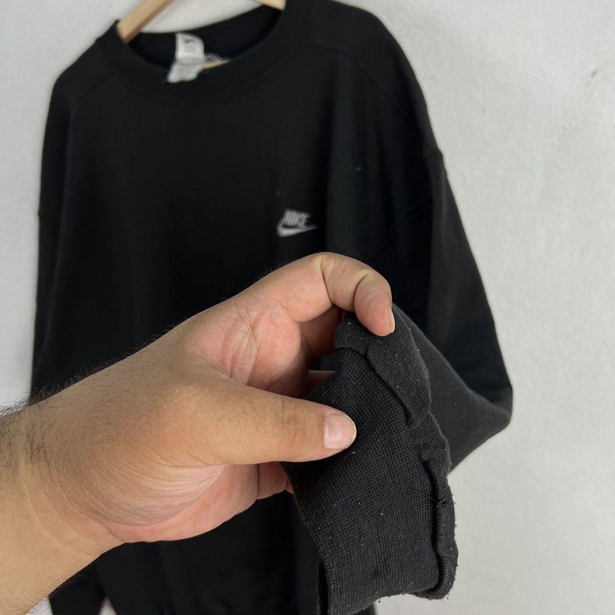 Nike × Vintage VINTAGE NIKE BIG SWOOSH SWEATSHIRT CREWNECK MADE IN USA Size US L / EU 52-54 / 3 - 5 Thumbnail
