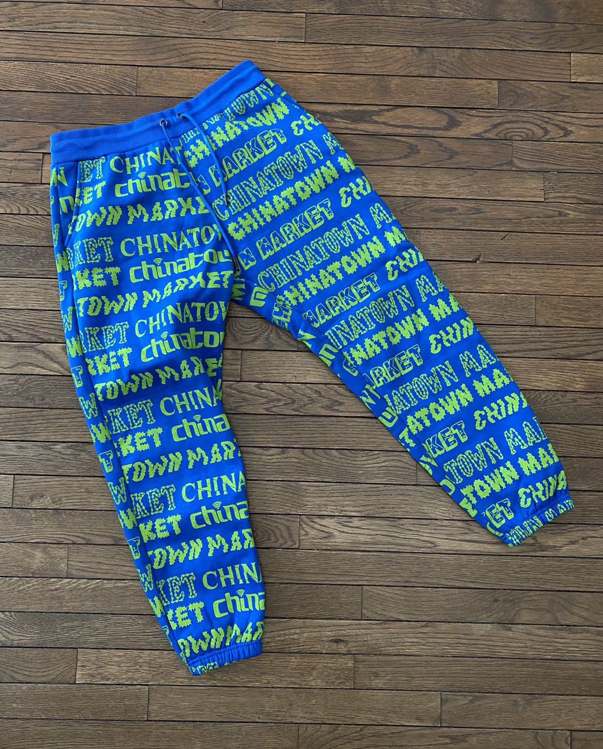 Market Chinatown Market Fonts Logo Green Blue Sweatpants Joggers Size US 32 / EU 48 - 1 Thumbnail