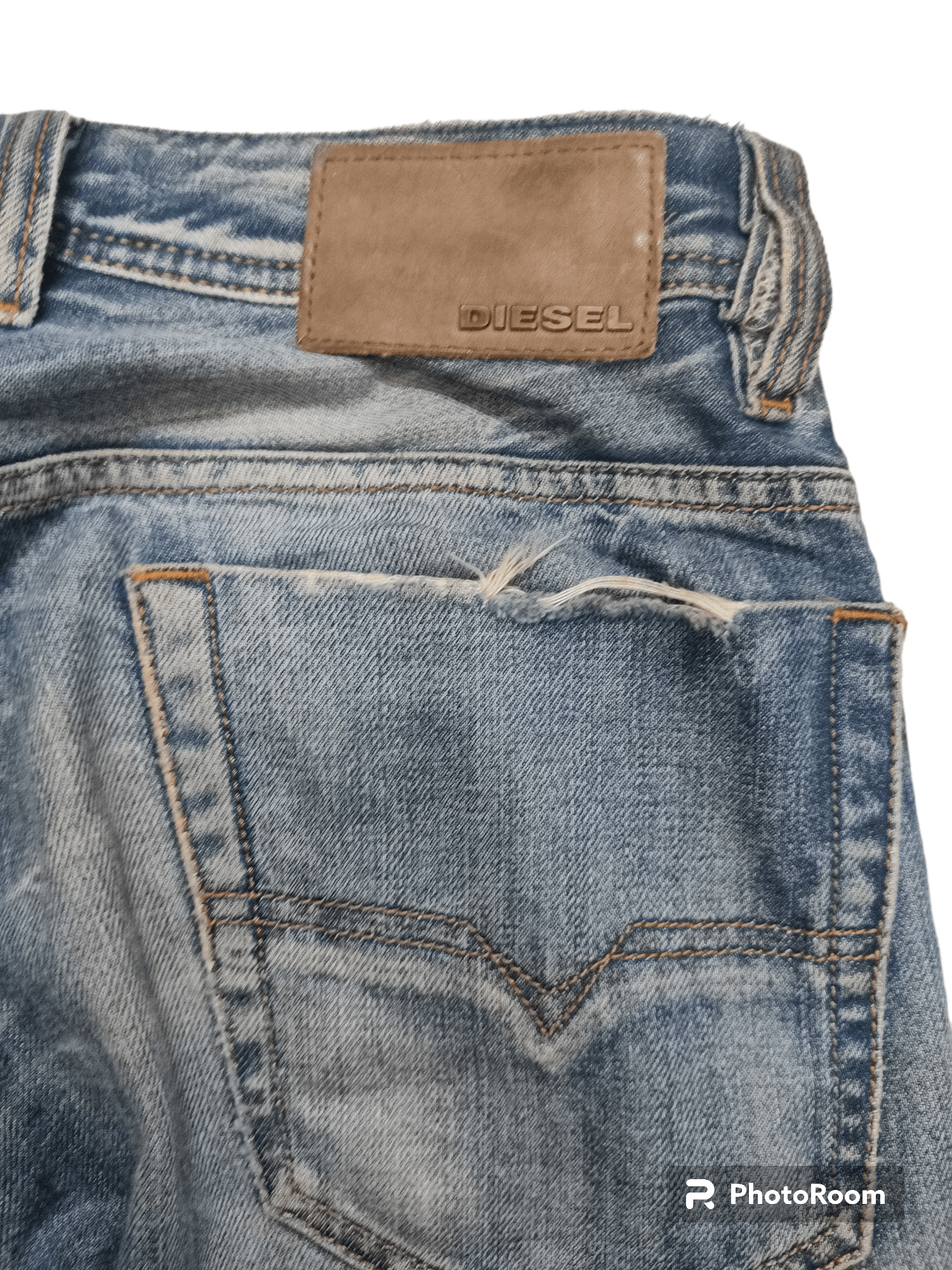 Diesel Hot!!!🔥Diesel Viker Distressed Denim Size US 27 - 8 Thumbnail