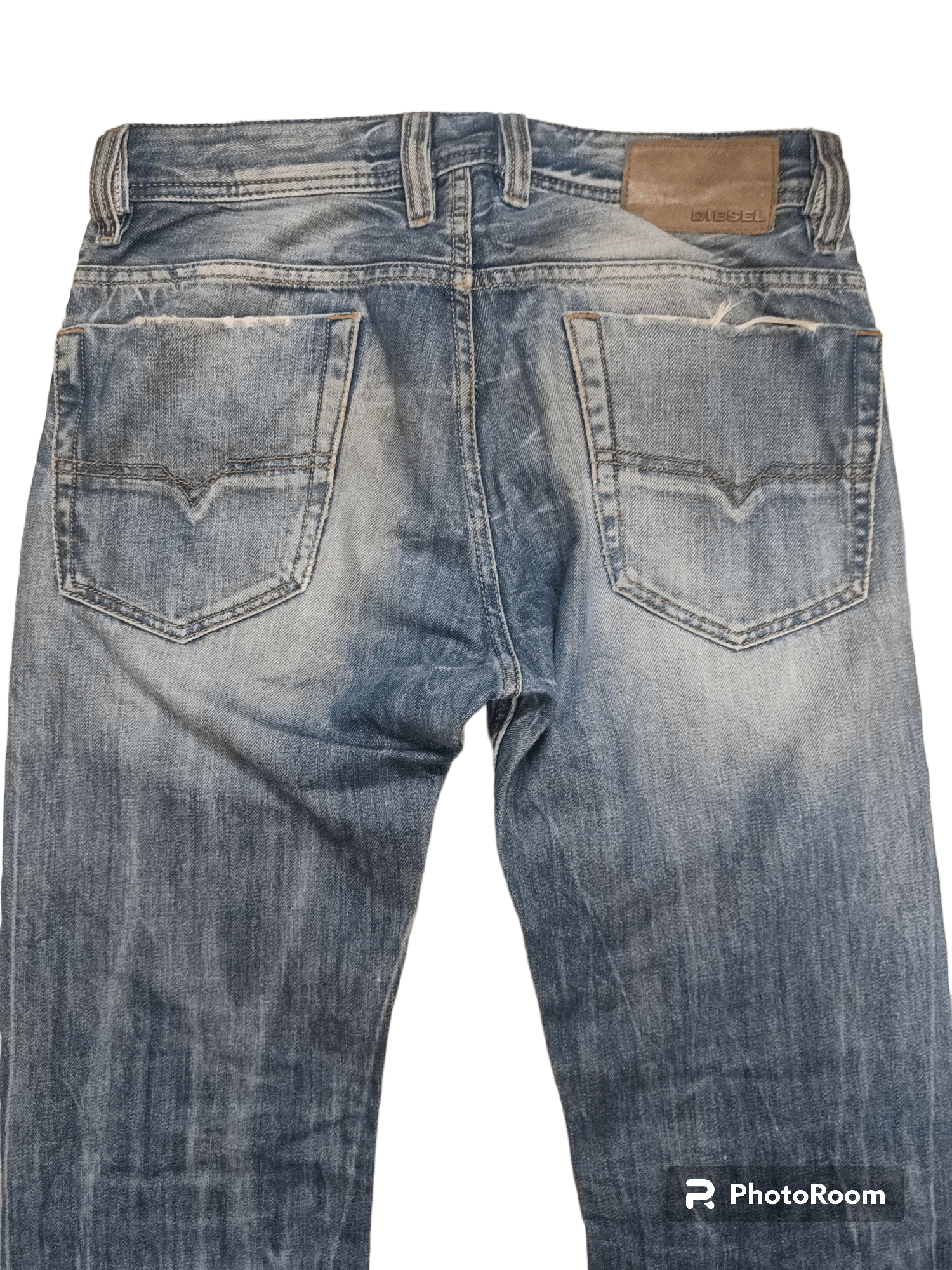 Diesel Hot!!!🔥Diesel Viker Distressed Denim Size US 27 - 2 Thumbnail