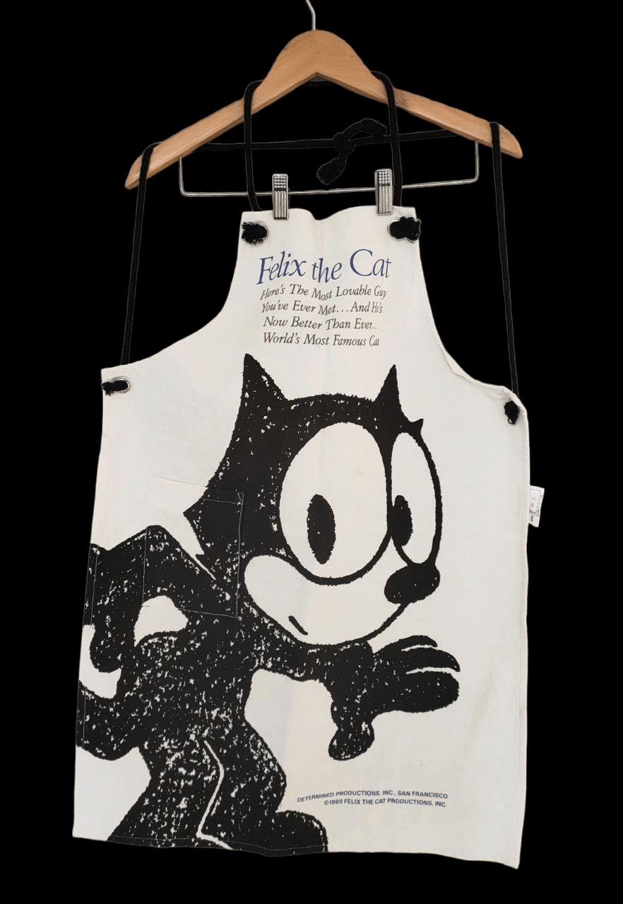 Cartoon Network 1989 Vintage Felix The Cat Apron Size ONE SIZE - 1 Thumbnail
