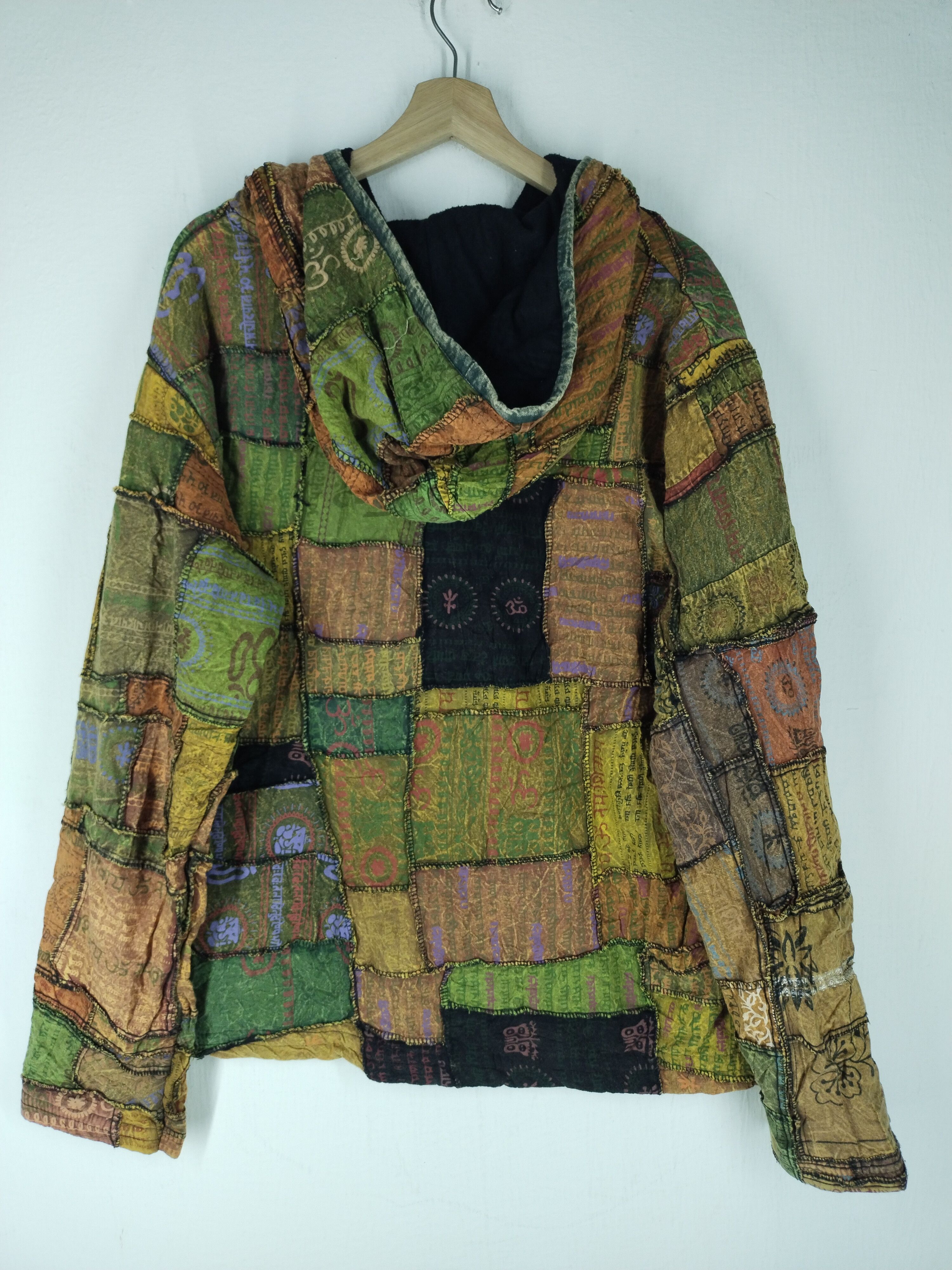 Japanese Brand VINTAGE PATCHWORK SEXUAL HOLLYWOOD SIGN HOODIE Size US L / EU 52-54 / 3 - 8 Thumbnail