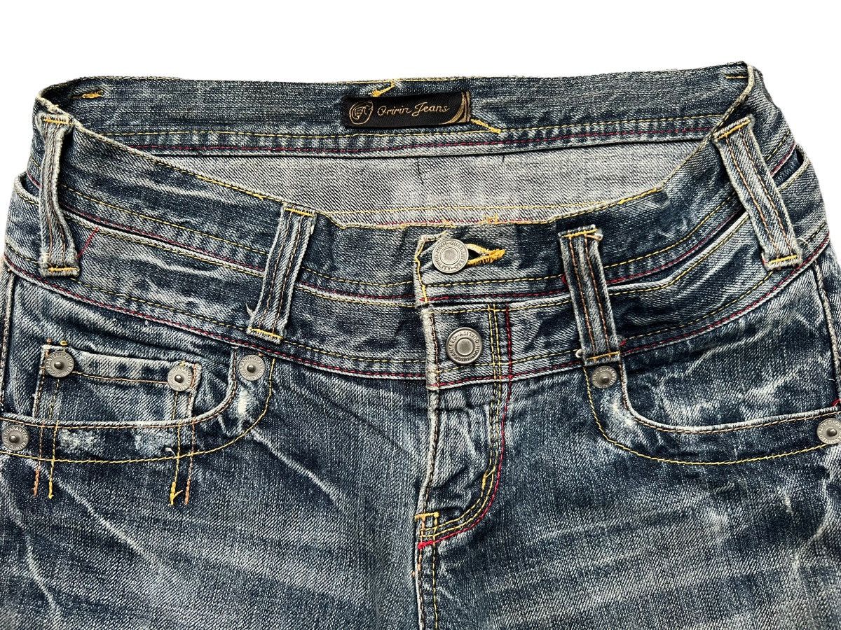 Beauty Beast × Japanese Brand OJ Japan Distressed Flare Denim Jeans 28x31.5 Size 28" / US 6 / IT 42 - 5 Thumbnail