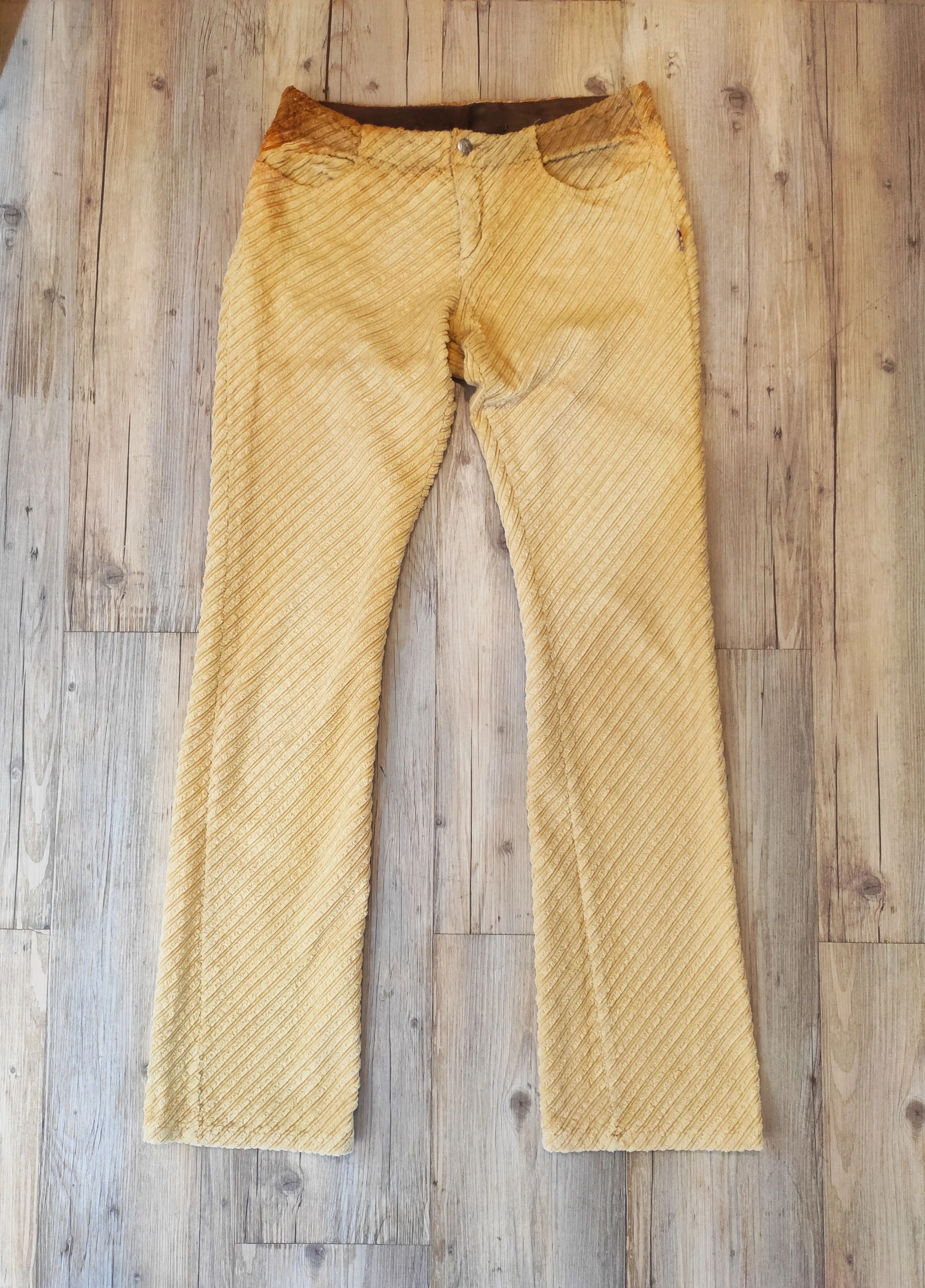 Jean Paul Gaultier GRAIL! Corduroy flared pants.Like Versace or Martin Margiela Size US 28 / EU 44 - 1 Thumbnail