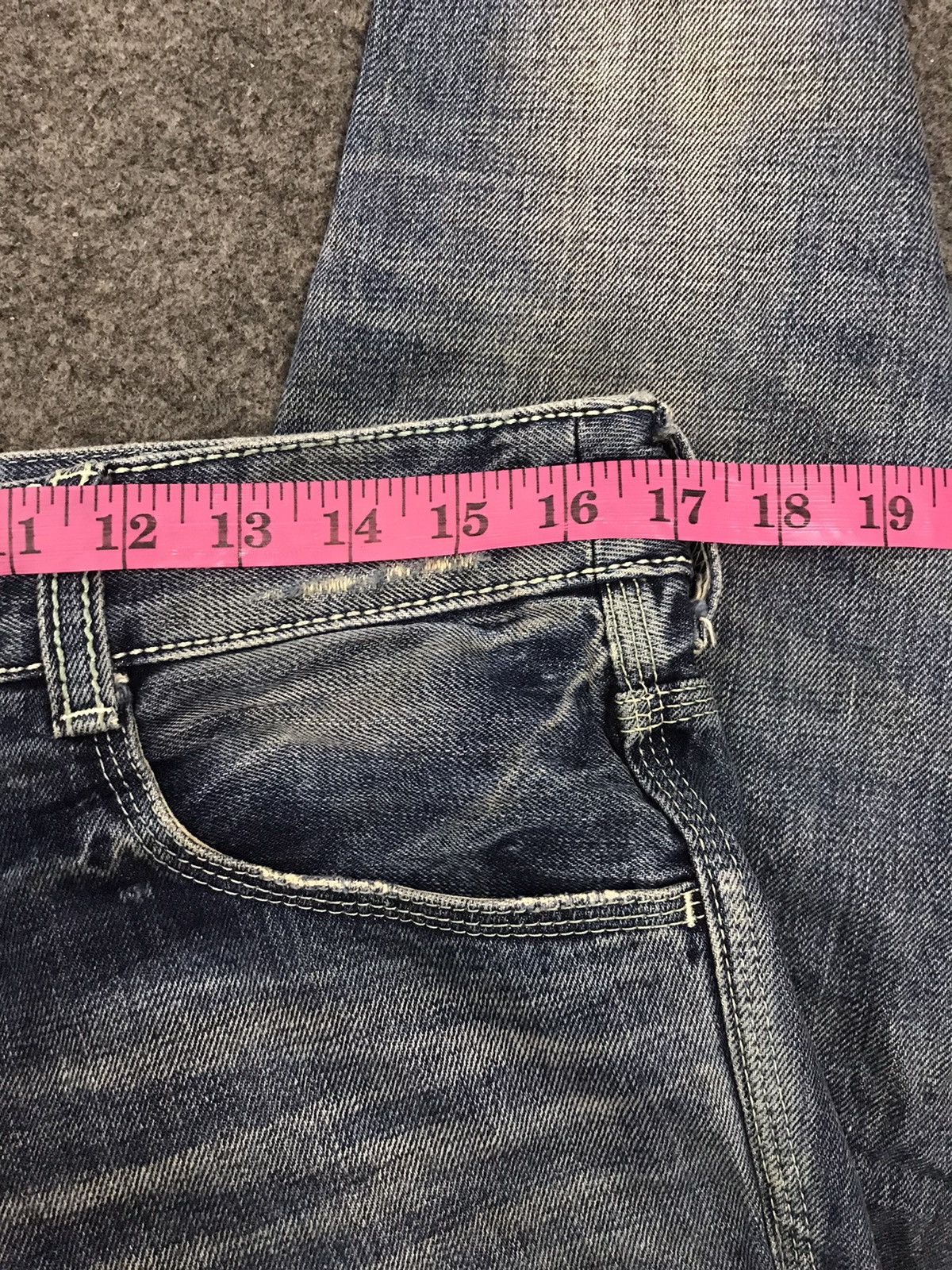 Japanese Brand Ozone Rock Eco Conscious Distressed Denim Size US 32 / EU 48 - 5 Thumbnail