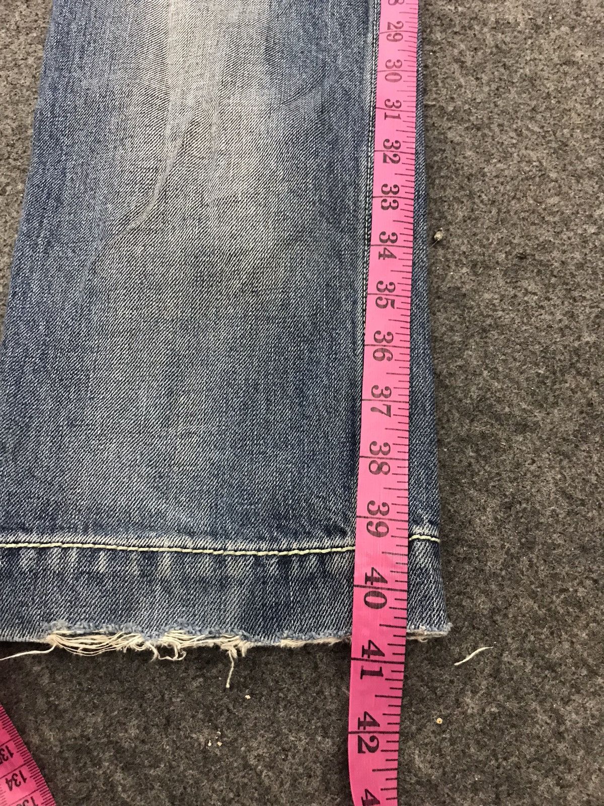 Japanese Brand Ozone Rock Eco Conscious Distressed Denim Size US 32 / EU 48 - 8 Thumbnail