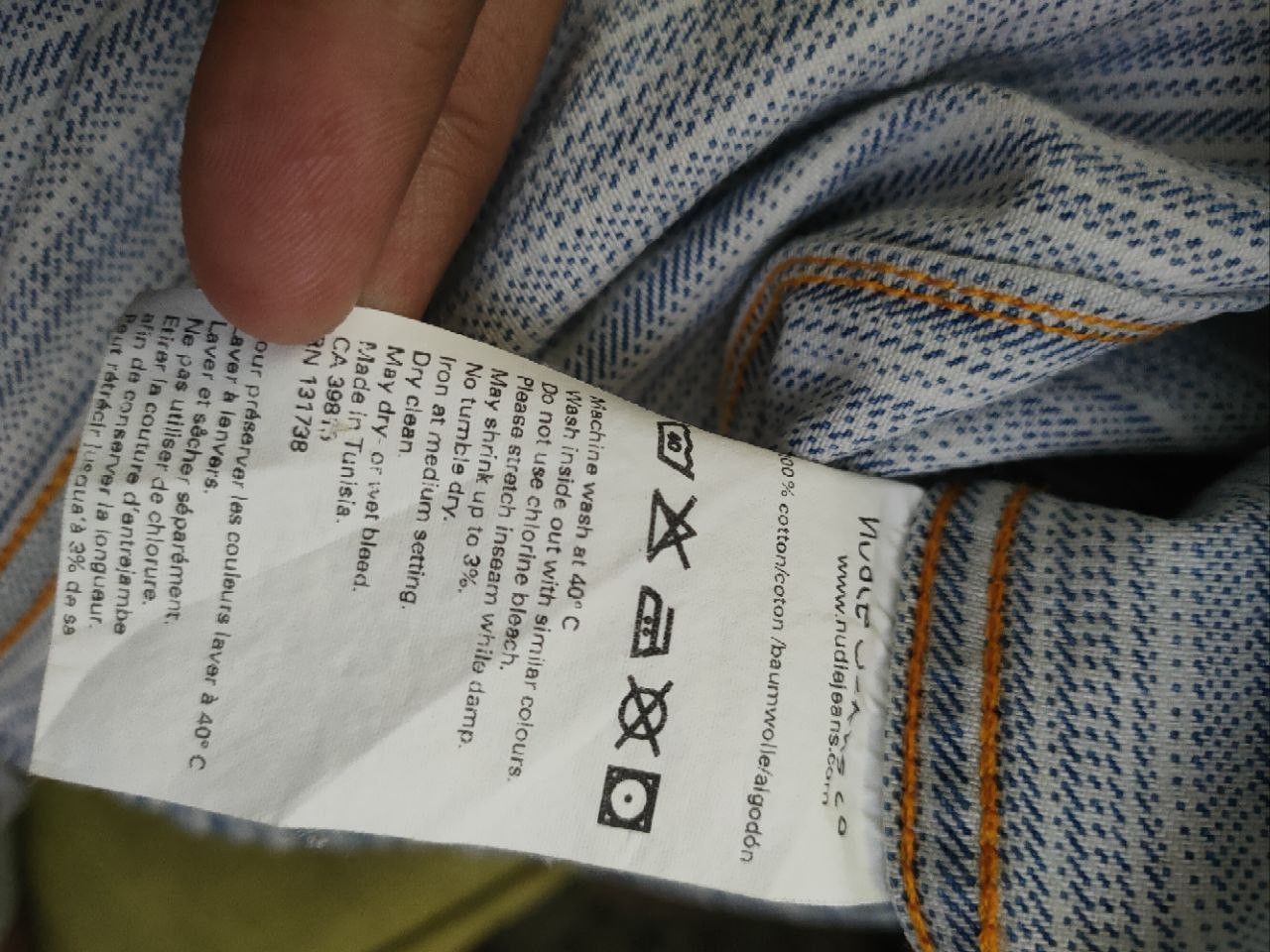 Japanese Brand Nudie Jeans Denim Jacket Size US XS / EU 42 / 0 - 6 Thumbnail