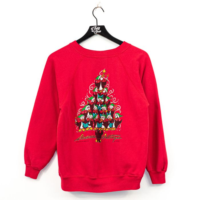 Vintage 1990 Seasons Greetings Penguin Christmas Carol Sweatshirt | Grailed