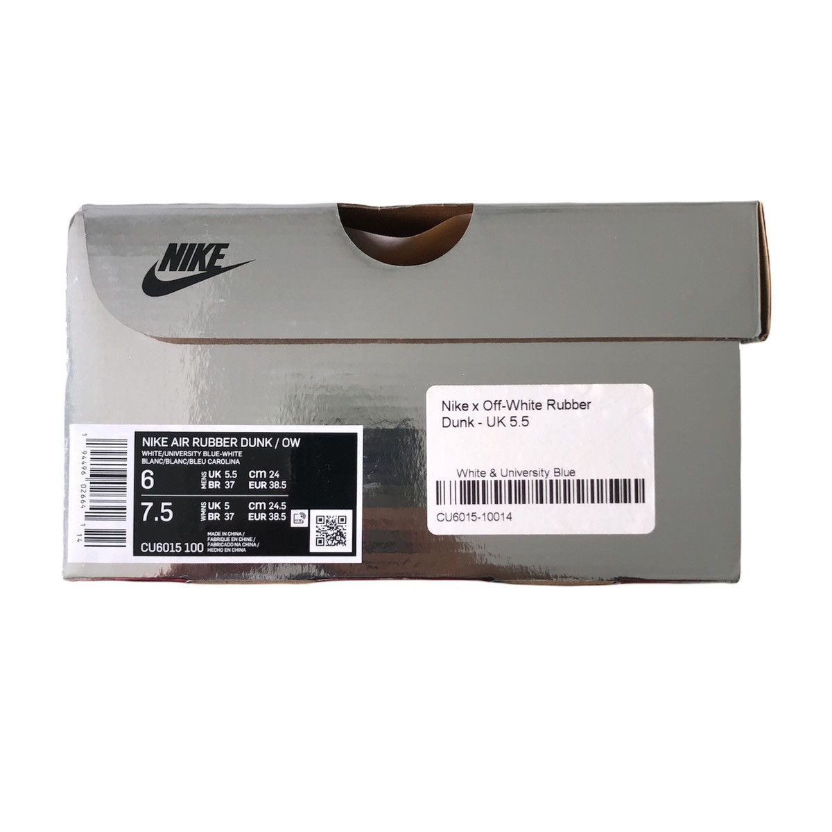 Nike × Off-White Nike x Off-White Rubber Dunk University Blue Size US 6 / EU 39 - 9 Thumbnail