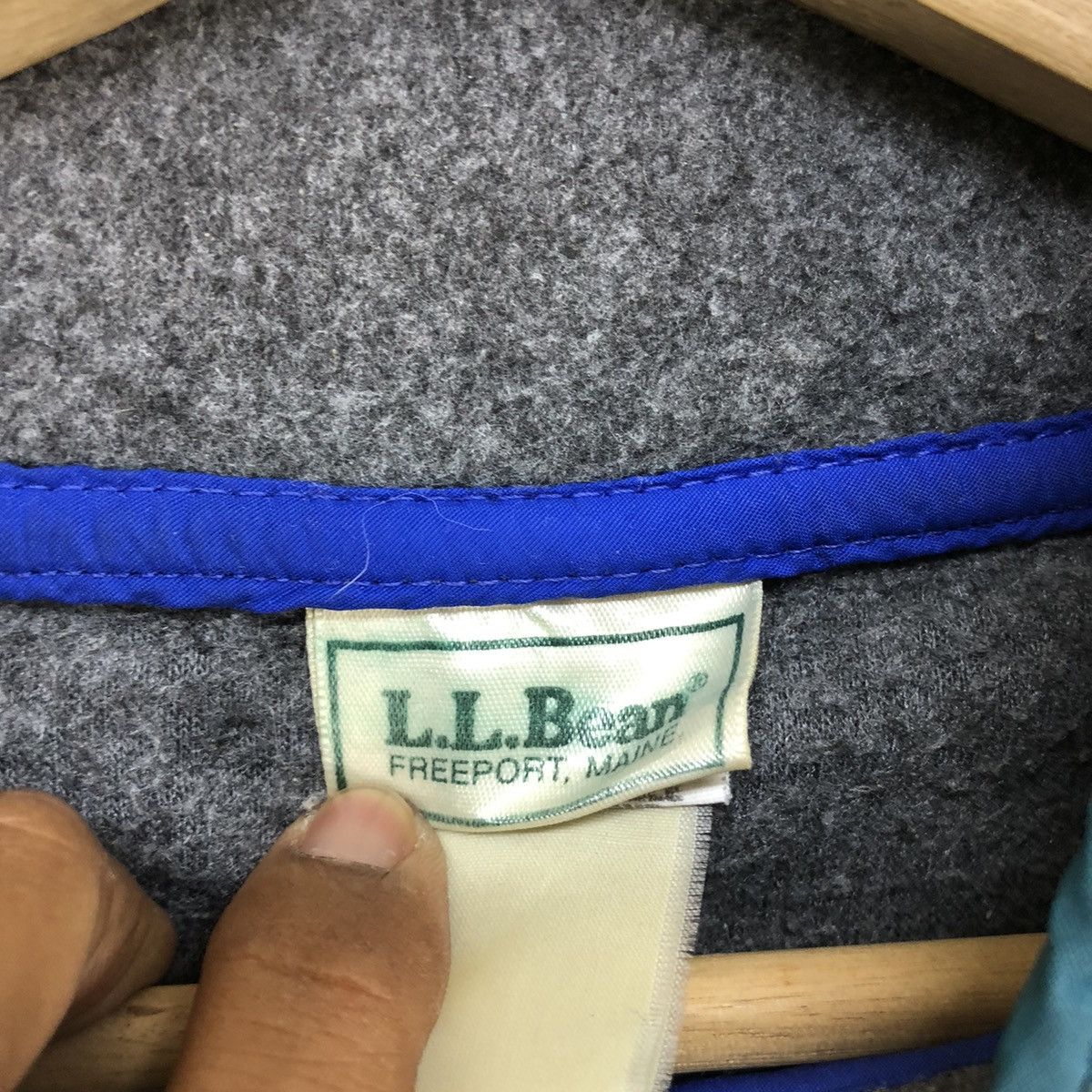 L.L. Bean 🔥Vintage L L bean Snap Button Fleece Jacket Size L / US 10 / IT 46 - 3 Thumbnail