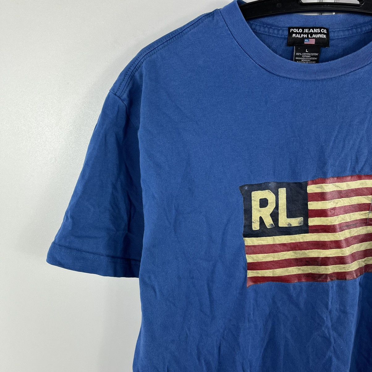 Polo Ralph Lauren Vtg Polo Jeans Ralph Lauren T-Shirt RL Big Logo Blue Size L Size US L / EU 52-54 / 3 - 2 Thumbnail