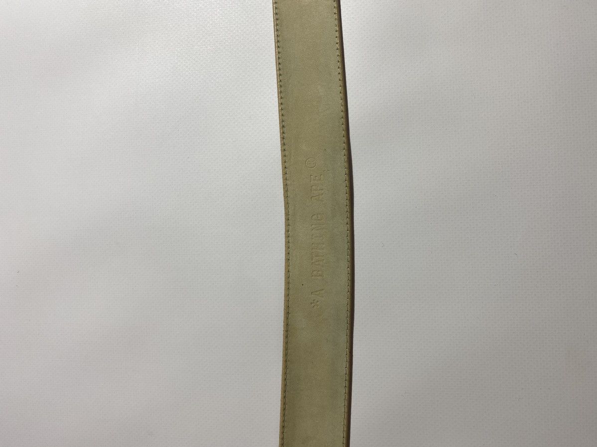 Bape Bape Check Leather Belt Size 34 - 5 Thumbnail
