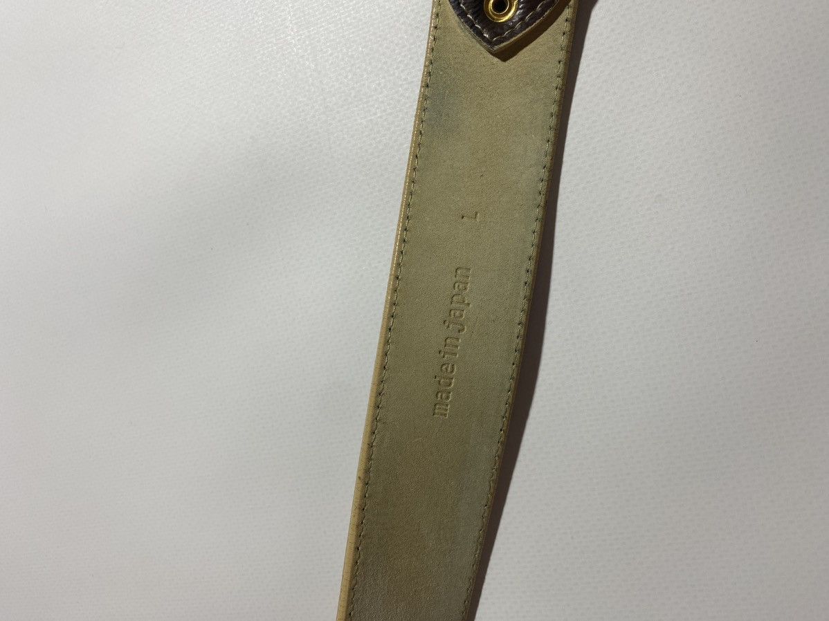 Bape Bape Check Leather Belt Size 34 - 4 Thumbnail