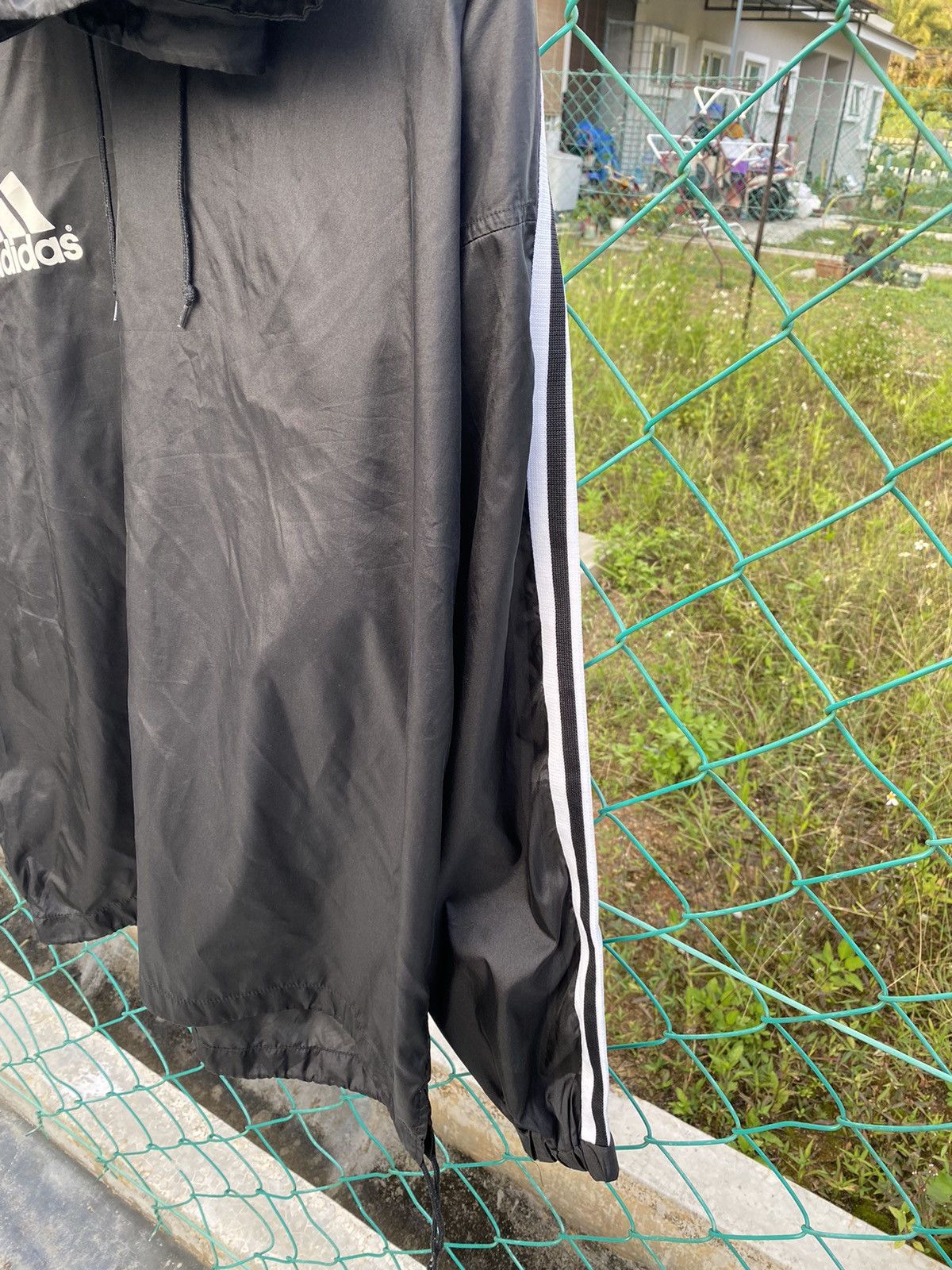 Adidas Vintage Adidas Big Logo Raincoat Size US XL / EU 56 / 4 - 6 Thumbnail