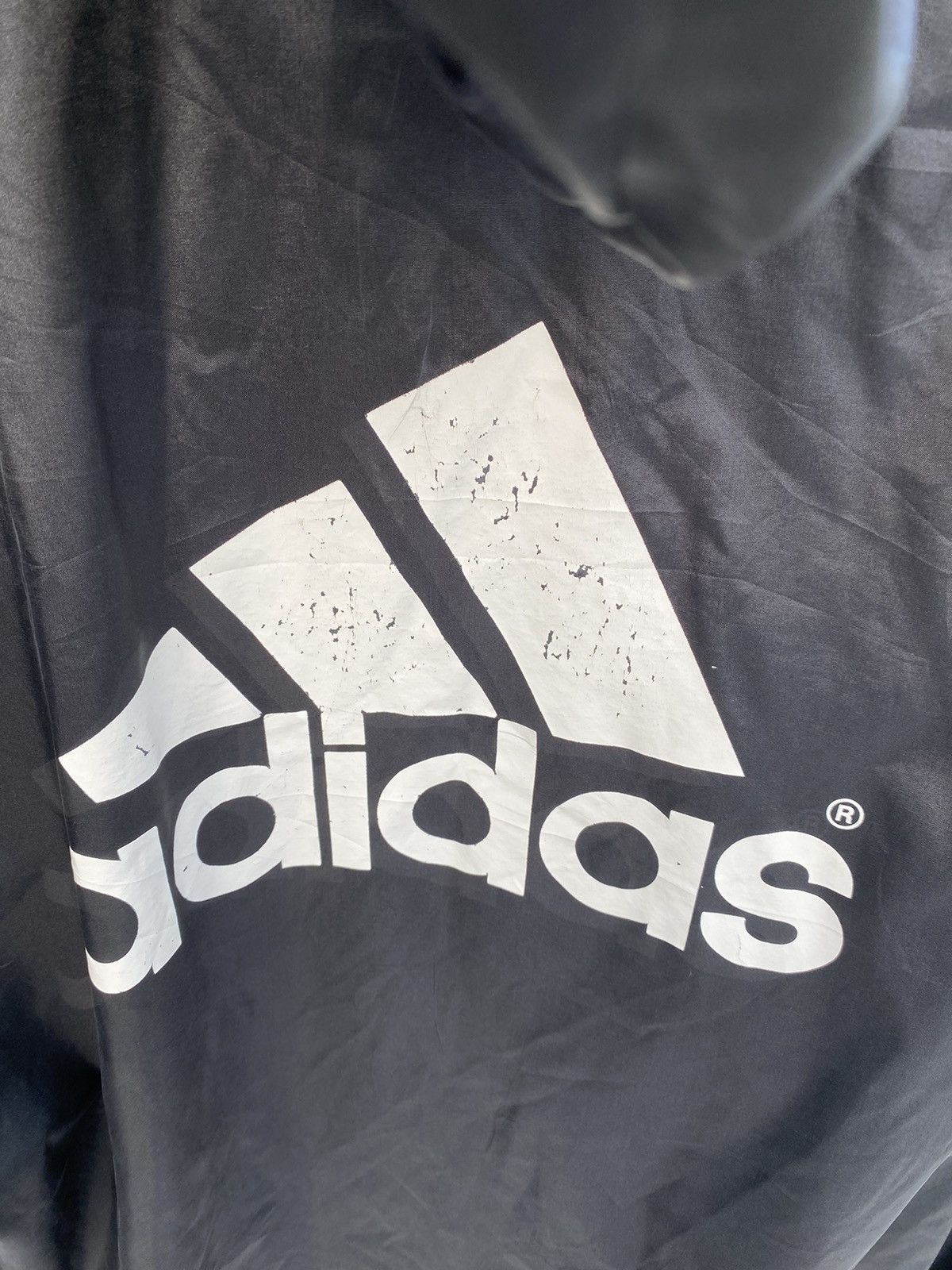 Adidas Vintage Adidas Big Logo Raincoat Size US XL / EU 56 / 4 - 7 Thumbnail