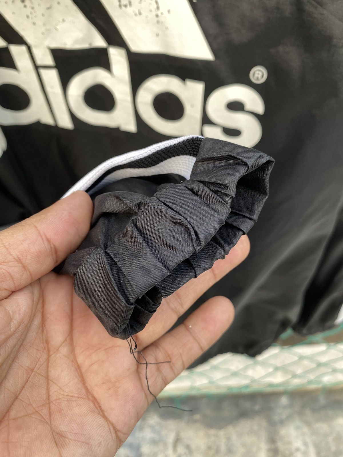 Adidas Vintage Adidas Big Logo Raincoat Size US XL / EU 56 / 4 - 8 Thumbnail