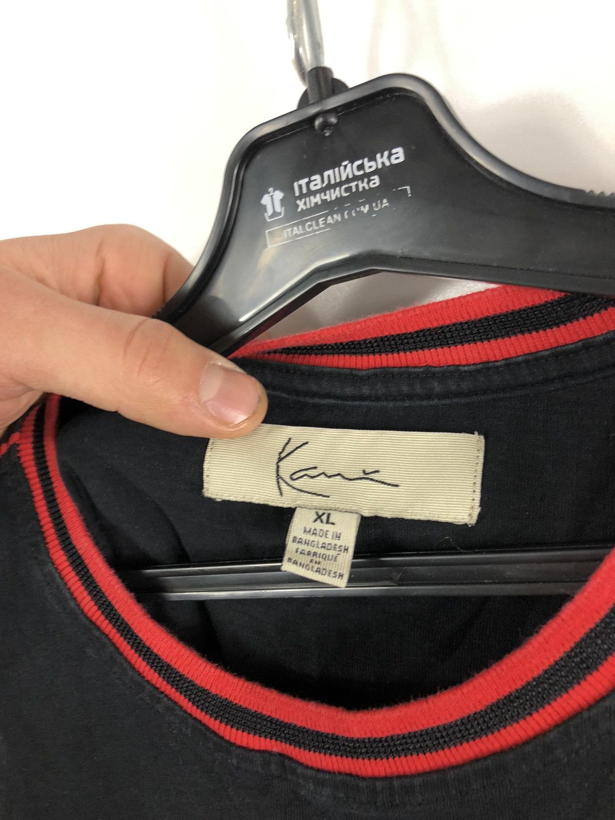 Karl Kani Karl Kani Big Logo T Shirt Black/Red Size XL Size US XL / EU 56 / 4 - 6 Thumbnail