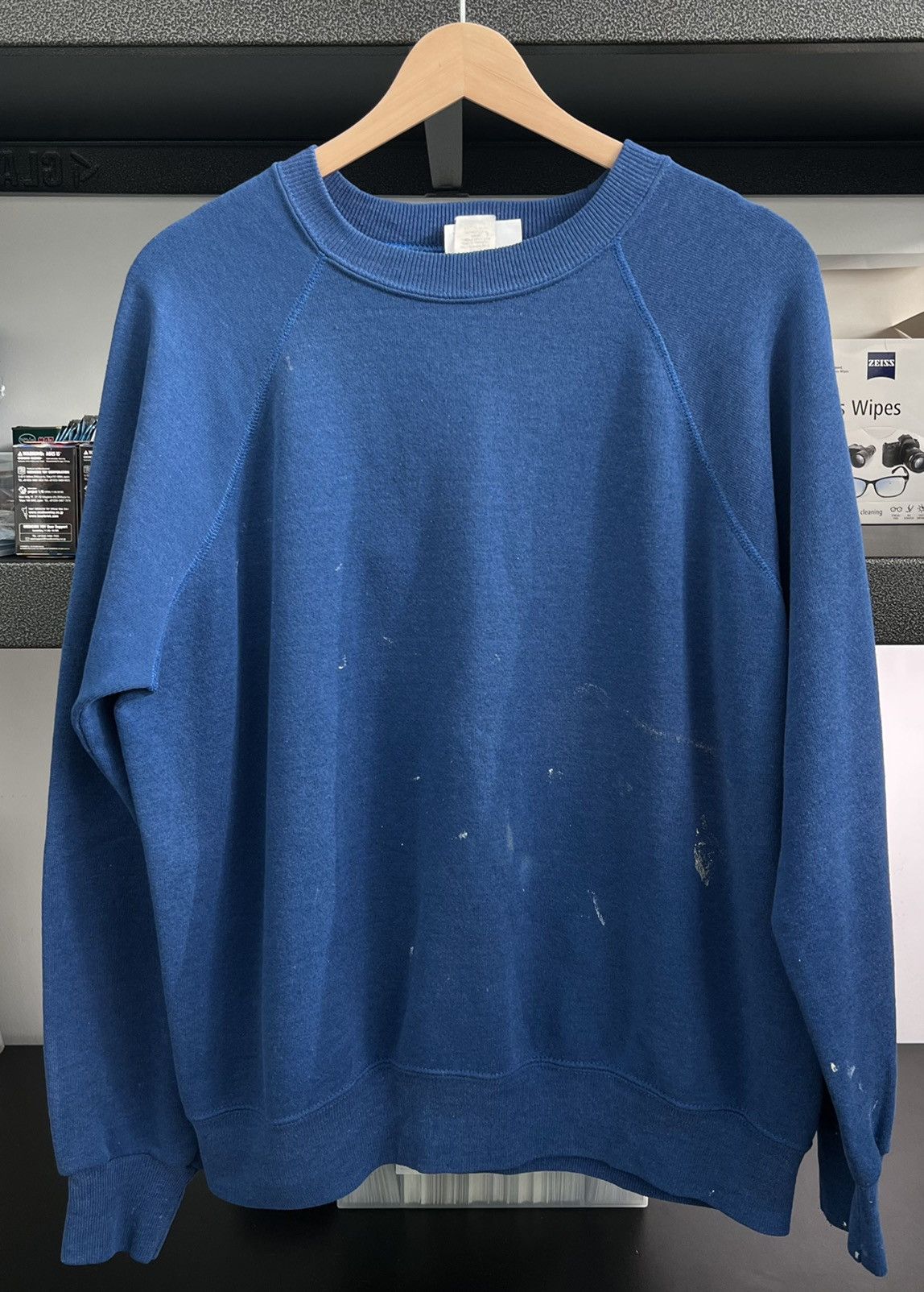 Vintage Vintage sweatshirt boxy blue Size US L / EU 52-54 / 3 - 1 Thumbnail