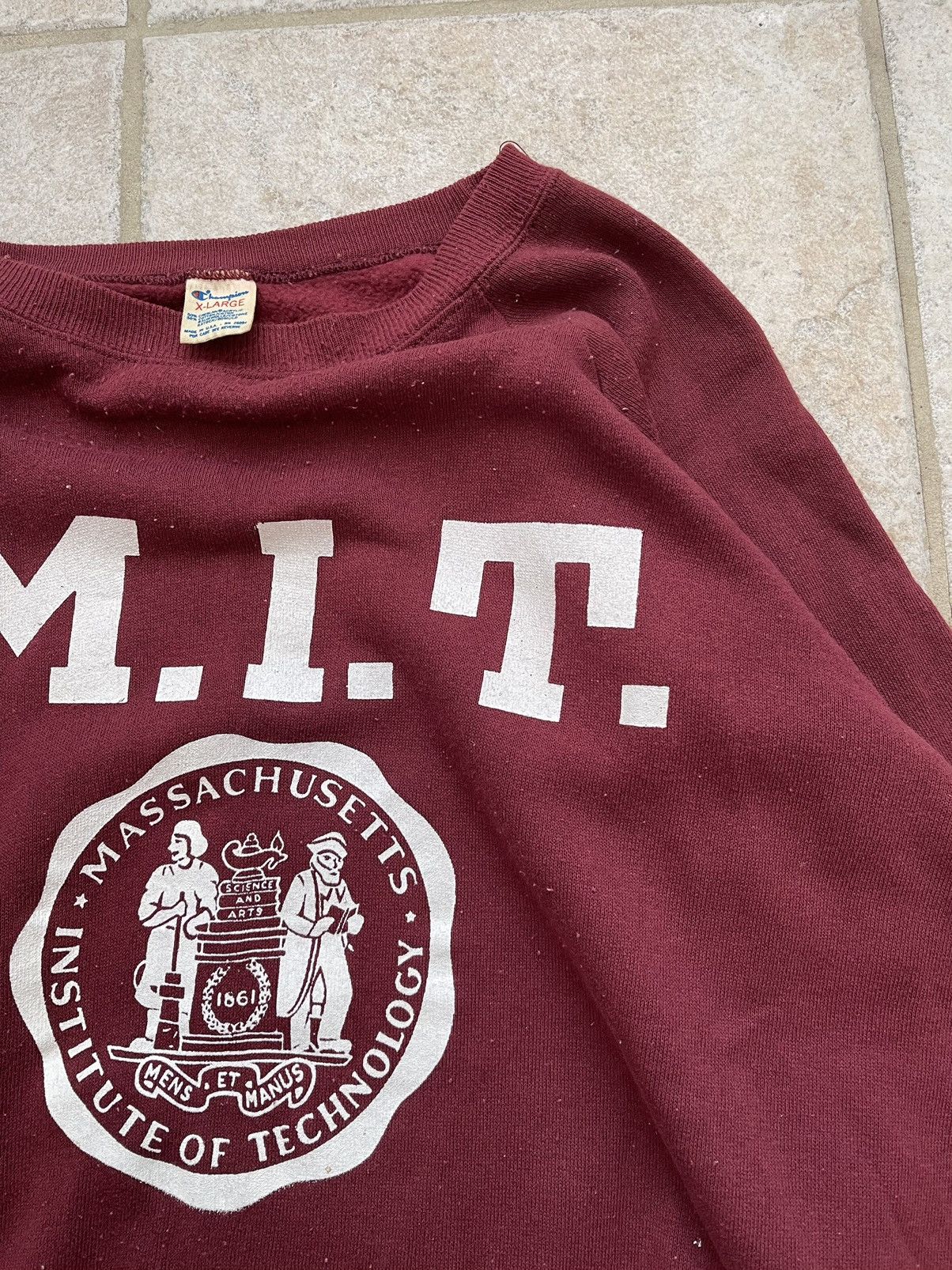 Champion Vintage MIT Crewneck Sweatshirt Size US L / EU 52-54 / 3 - 2 Thumbnail