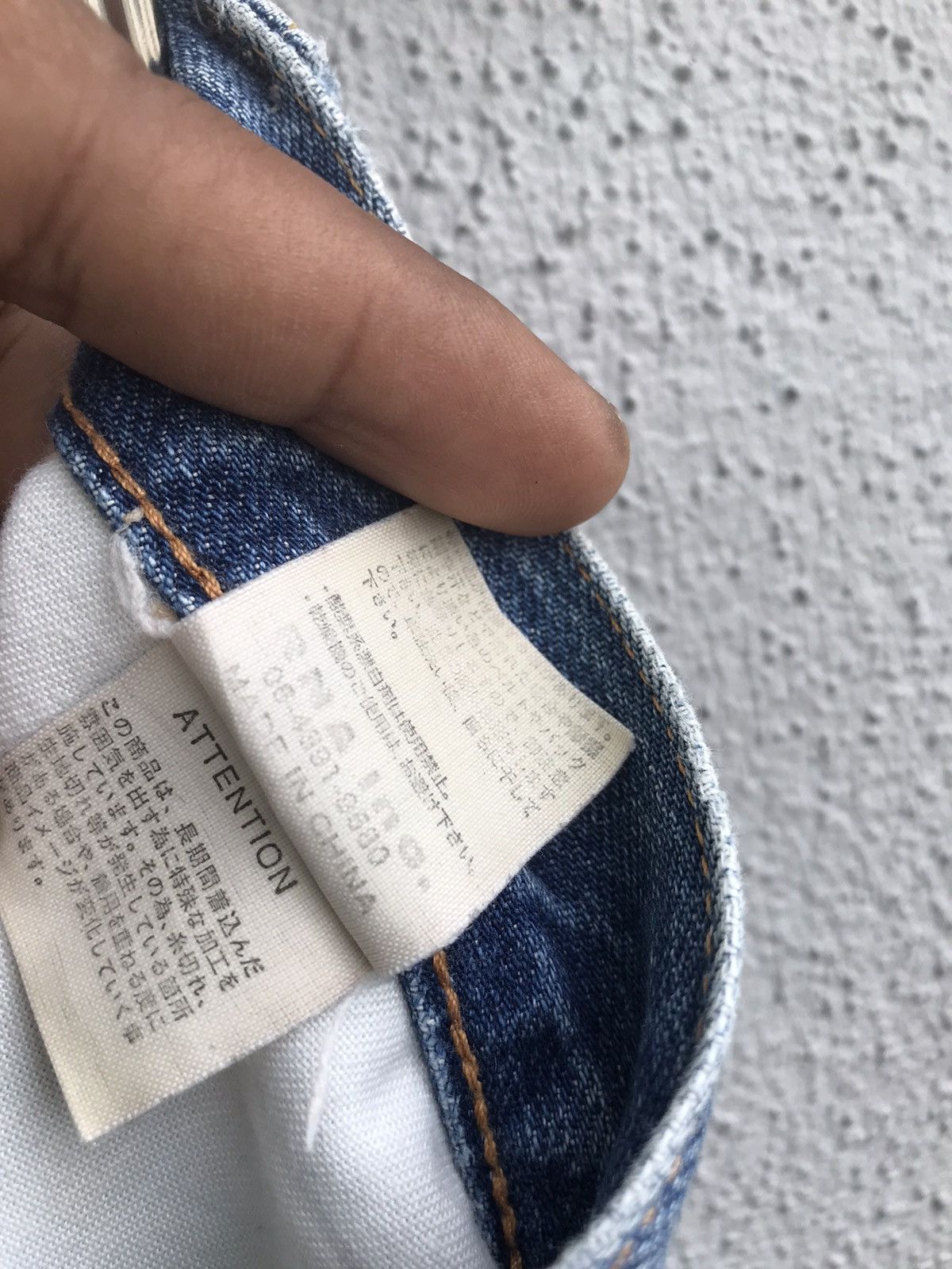 Japanese Brand RNA SLANG Asymmetrical Distressed Denim Jeans Size US 32 / EU 48 - 10 Thumbnail
