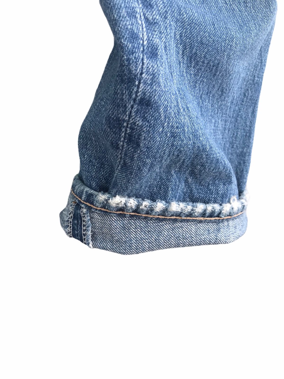 Japanese Brand RNA SLANG Asymmetrical Distressed Denim Jeans Size US 32 / EU 48 - 4 Thumbnail