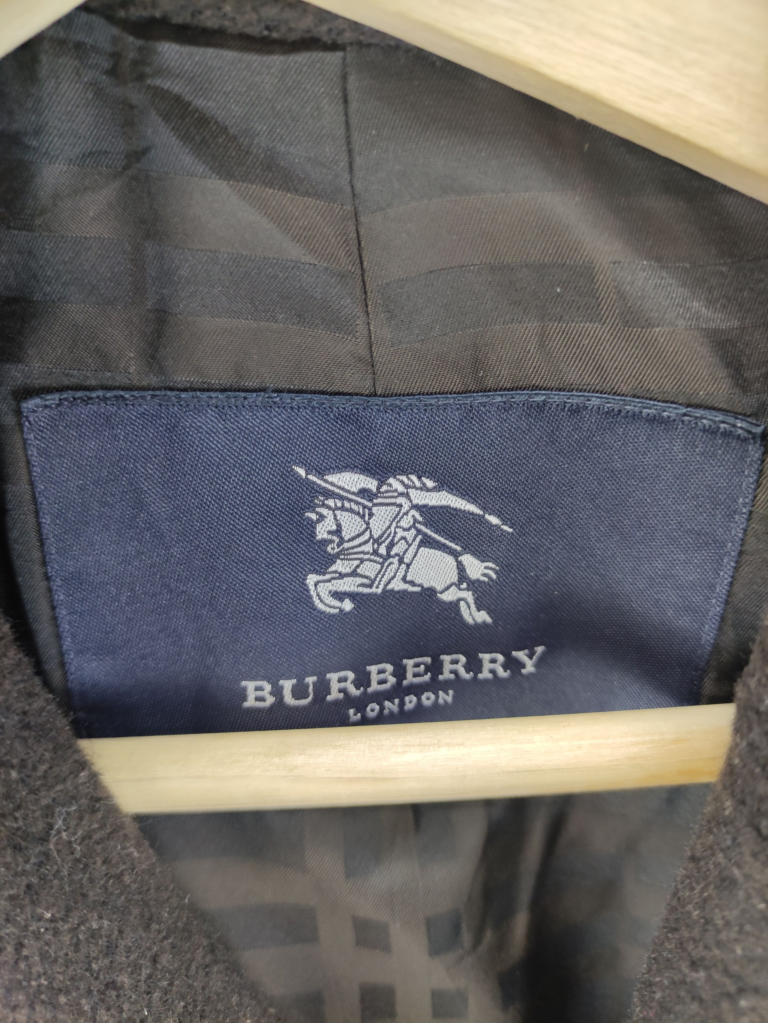 Burberry Vintage Burberry London Wool Coat Jacket Size US L / EU 52-54 / 3 - 5 Thumbnail