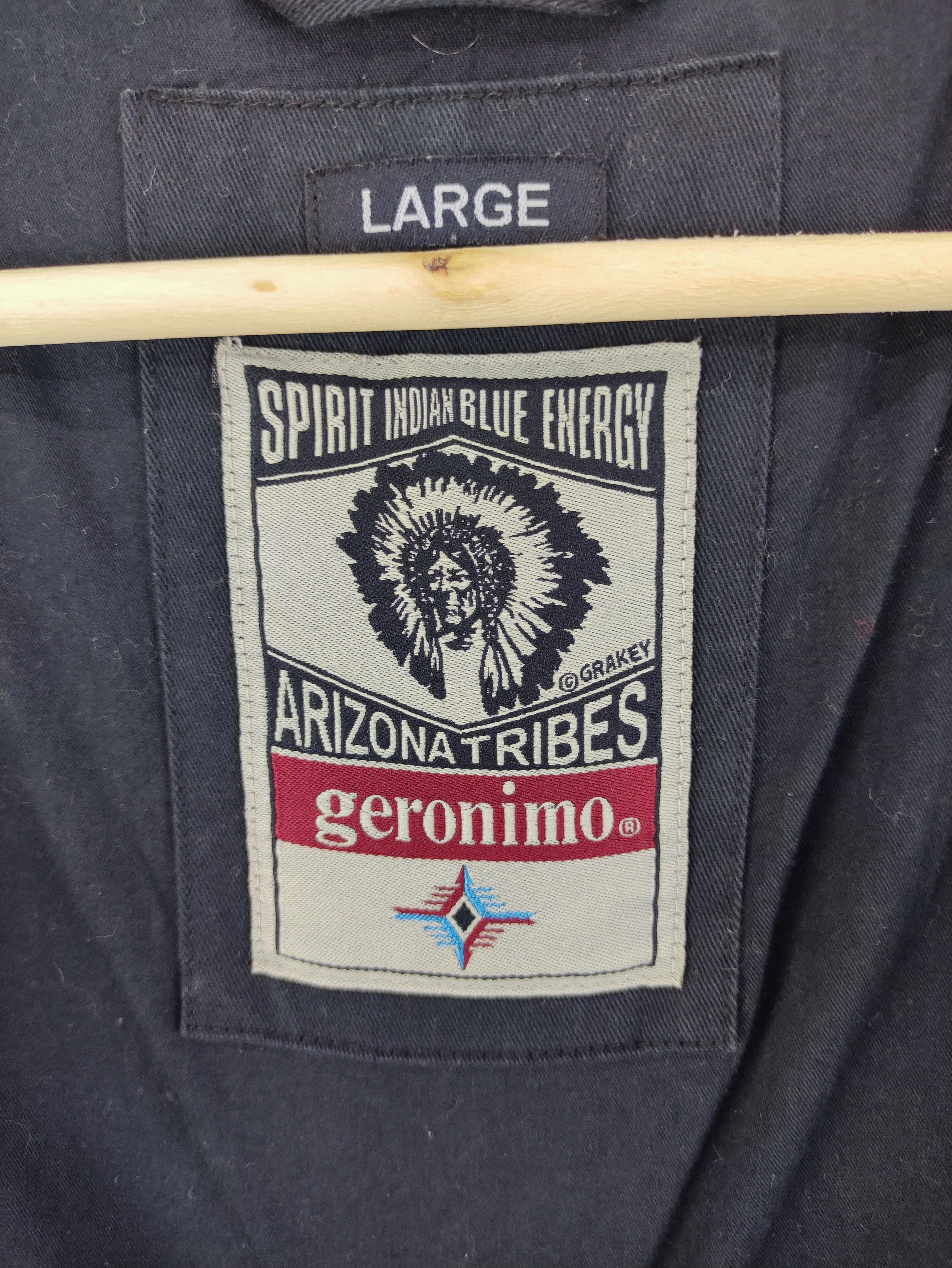 Japanese Brand Vintage Geronimo Jacket Zipper With Hoodie Size US M / EU 48-50 / 2 - 8 Thumbnail