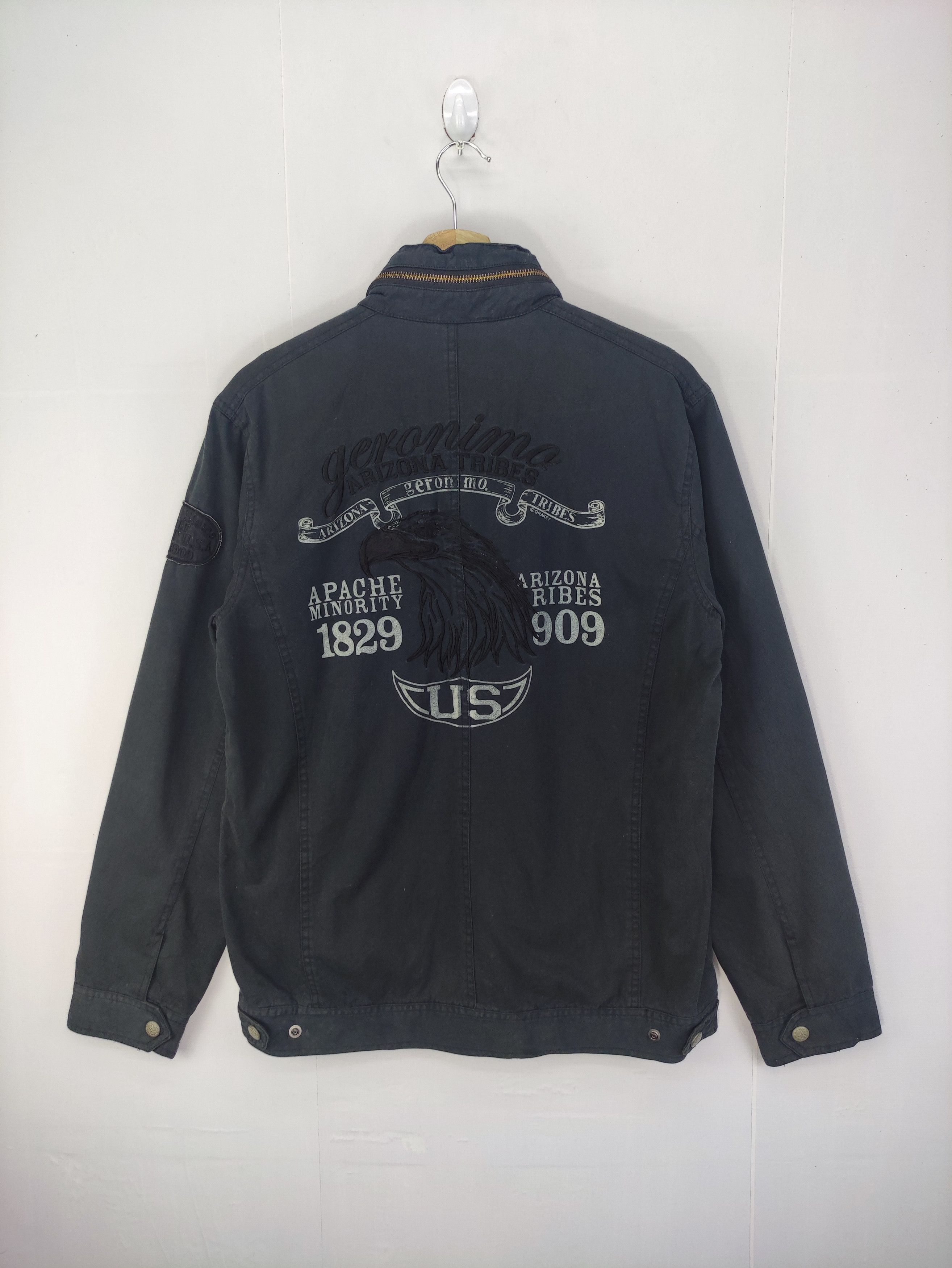 Japanese Brand Vintage Geronimo Jacket Zipper With Hoodie Size US M / EU 48-50 / 2 - 13 Thumbnail