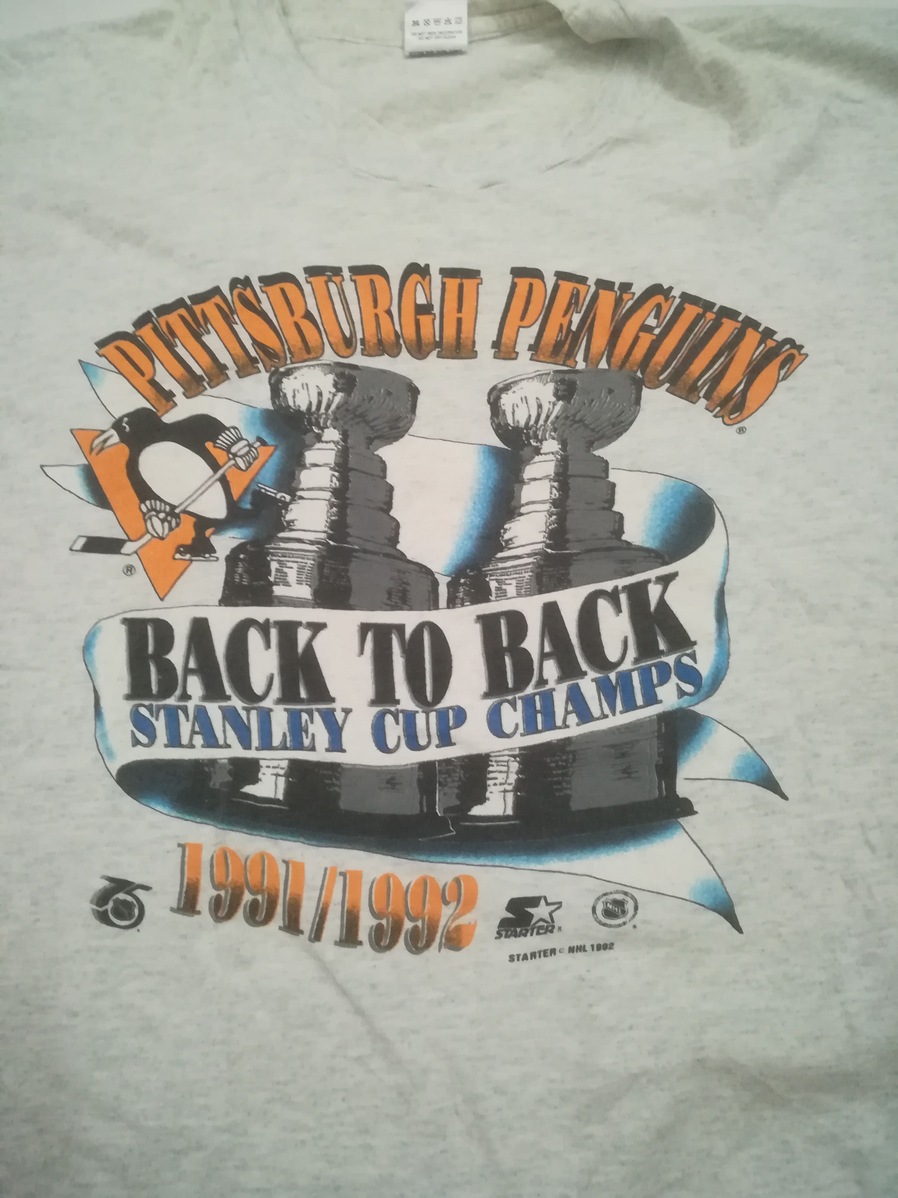 Champion Vintage Rare NHL Pittsburgh Penguins Tshirt Size US XL / EU 56 / 4 - 2 Thumbnail