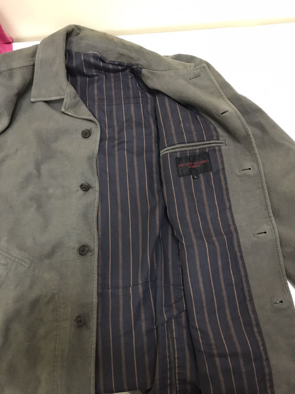 Other Hiroko Koshino Homme Designer Button Up Jacket Size US L / EU 52-54 / 3 - 16 Thumbnail