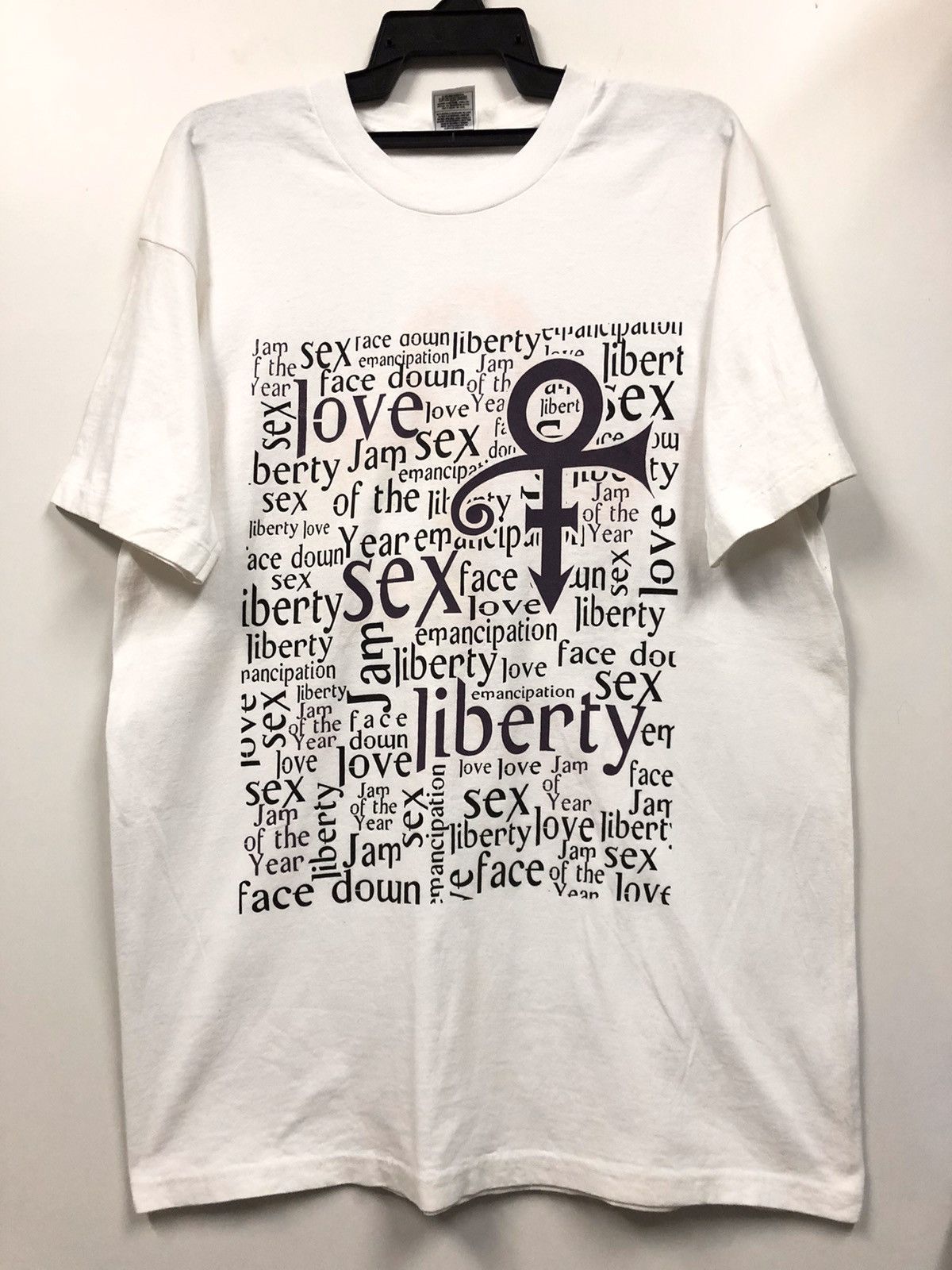 Band Tees Rare Vintage 90s Prince Liberty Sex Love Tour t shirt Size US XL / EU 56 / 4 - 1 Thumbnail