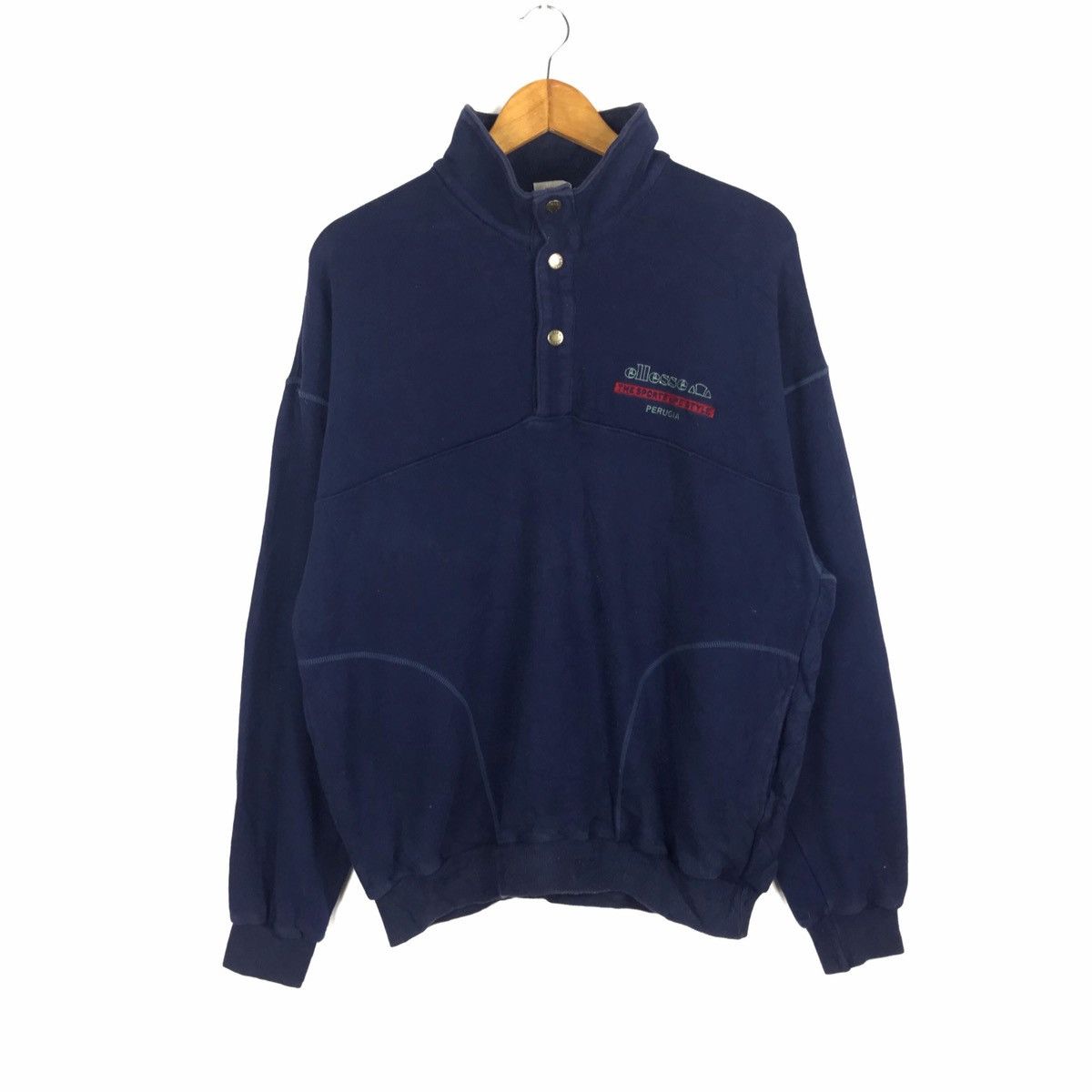 vintage ellesse perugia tennis jumper pullover sweasthirt