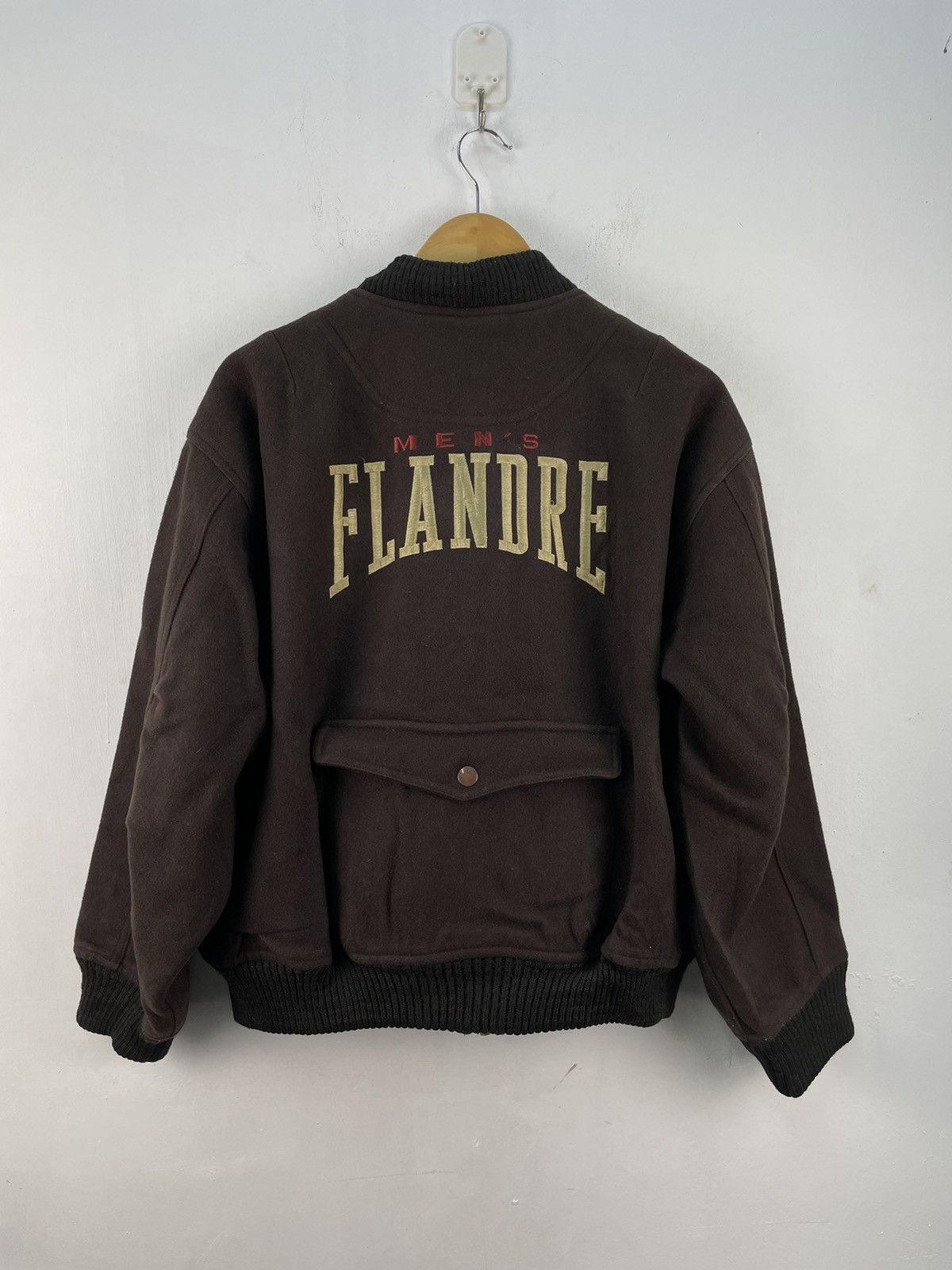 Japanese Brand × Vintage 1966 Vintage Mens Flandre Wool Varsity Jacket Size US M / EU 48-50 / 2 - 5 Thumbnail