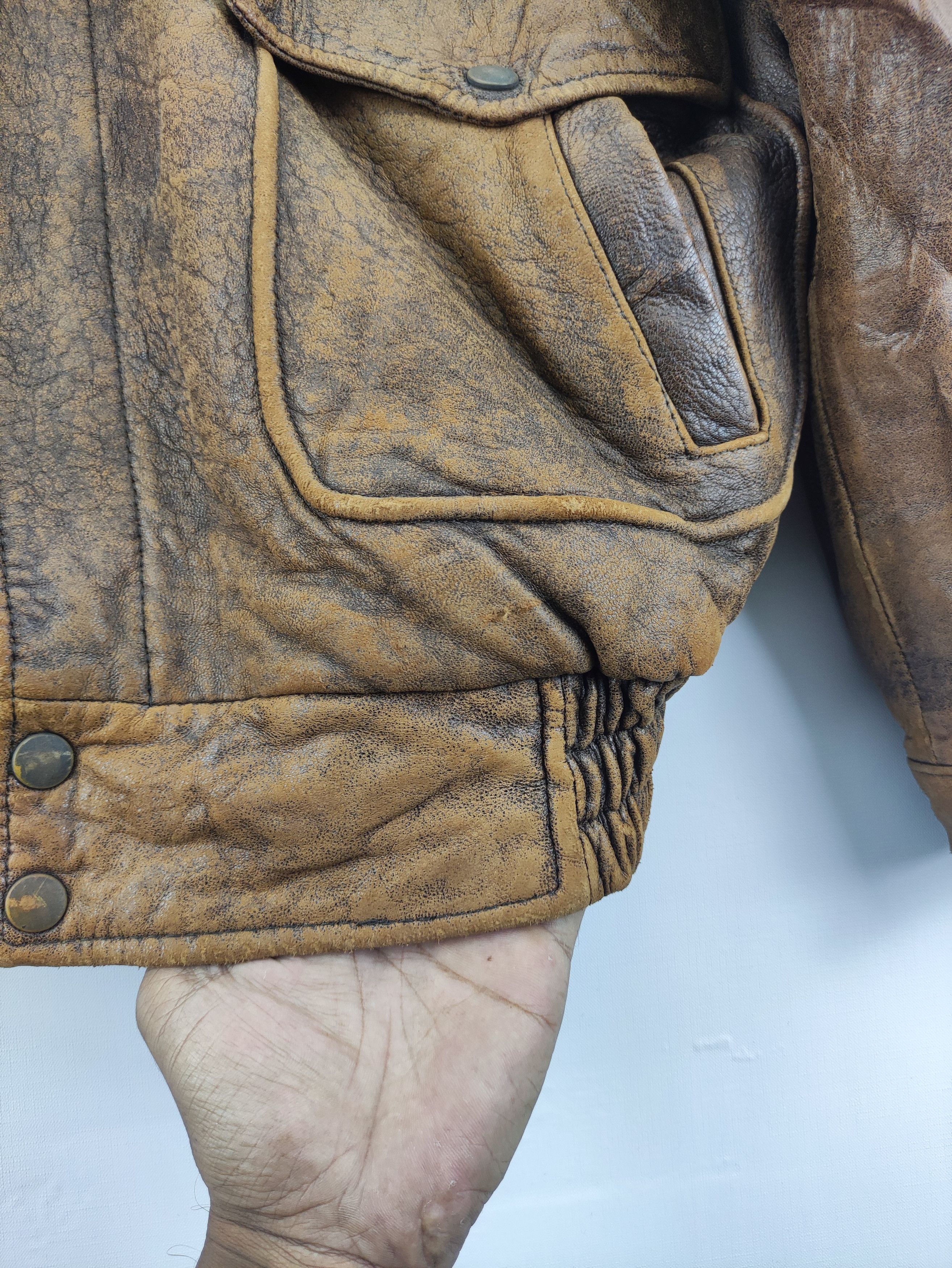 Leather Vintage Pierre Bonee Bomber Jacket Leather Zipper Size US M / EU 48-50 / 2 - 4 Thumbnail