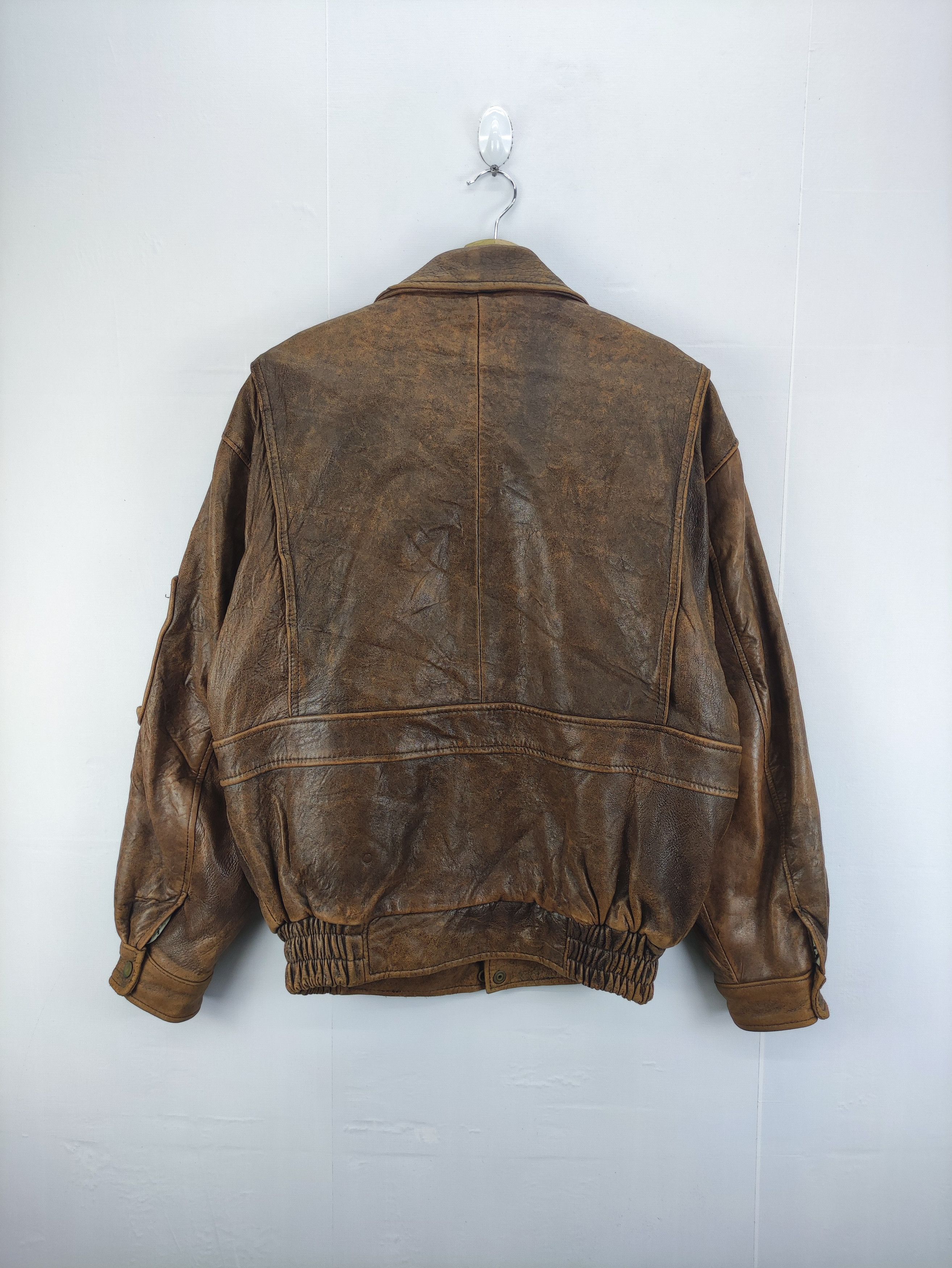 Leather Vintage Pierre Bonee Bomber Jacket Leather Zipper Size US M / EU 48-50 / 2 - 10 Thumbnail