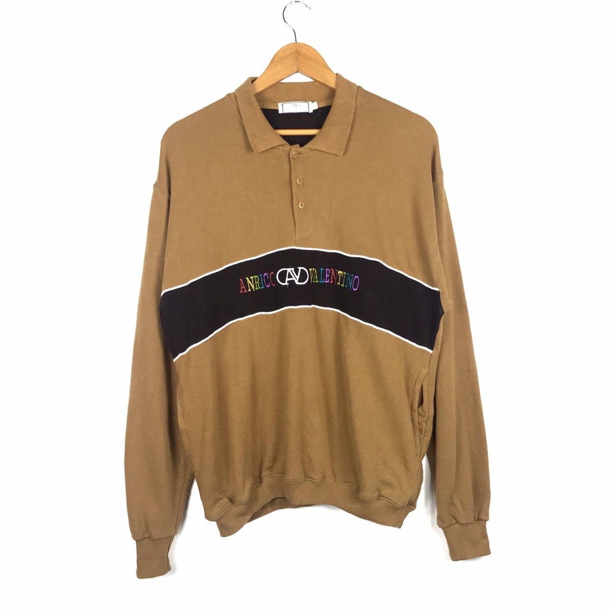 image of Anrico Valentino Jumper Pullover Sweatshirt in Brown, Men's (Size Medium)